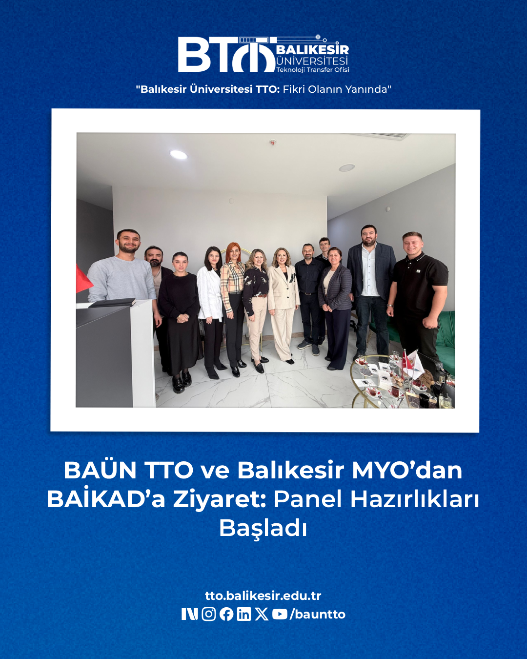 BAÜN TTO ve Balıkesir MYO’dan BAİKAD’a Ziyaret: Panel Hazırlıkları Başladı 1