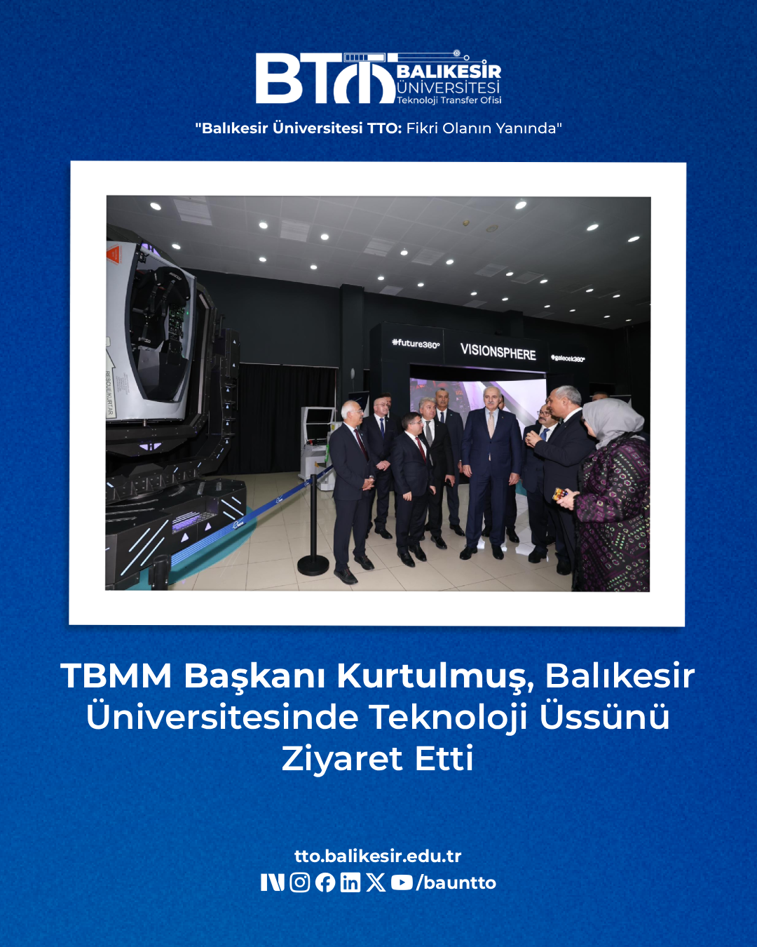 TBMM Başkanı Kurtulmuş, Balıkesir Üniversitesinde Teknoloji Üssünü Ziyaret Etti 1