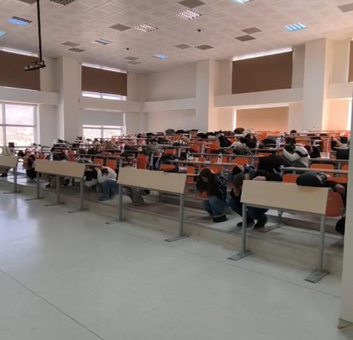 Earthquake, First Aid, and Fire Drills Were Held at Our Faculty 1