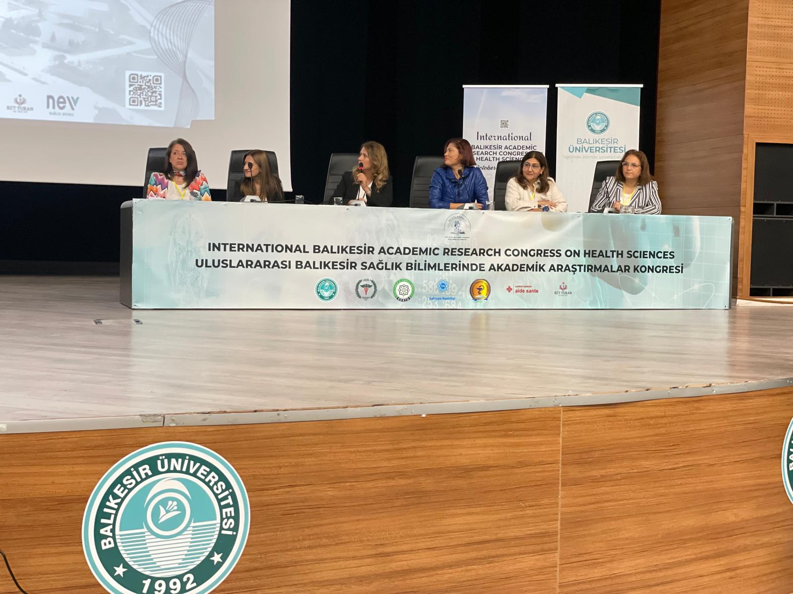 Uluslararası Balıkesir Sağlık Bilimlerinde Akademik Araştırmalar Kongresine Bölümümüzden Bilimsel Katkı 2