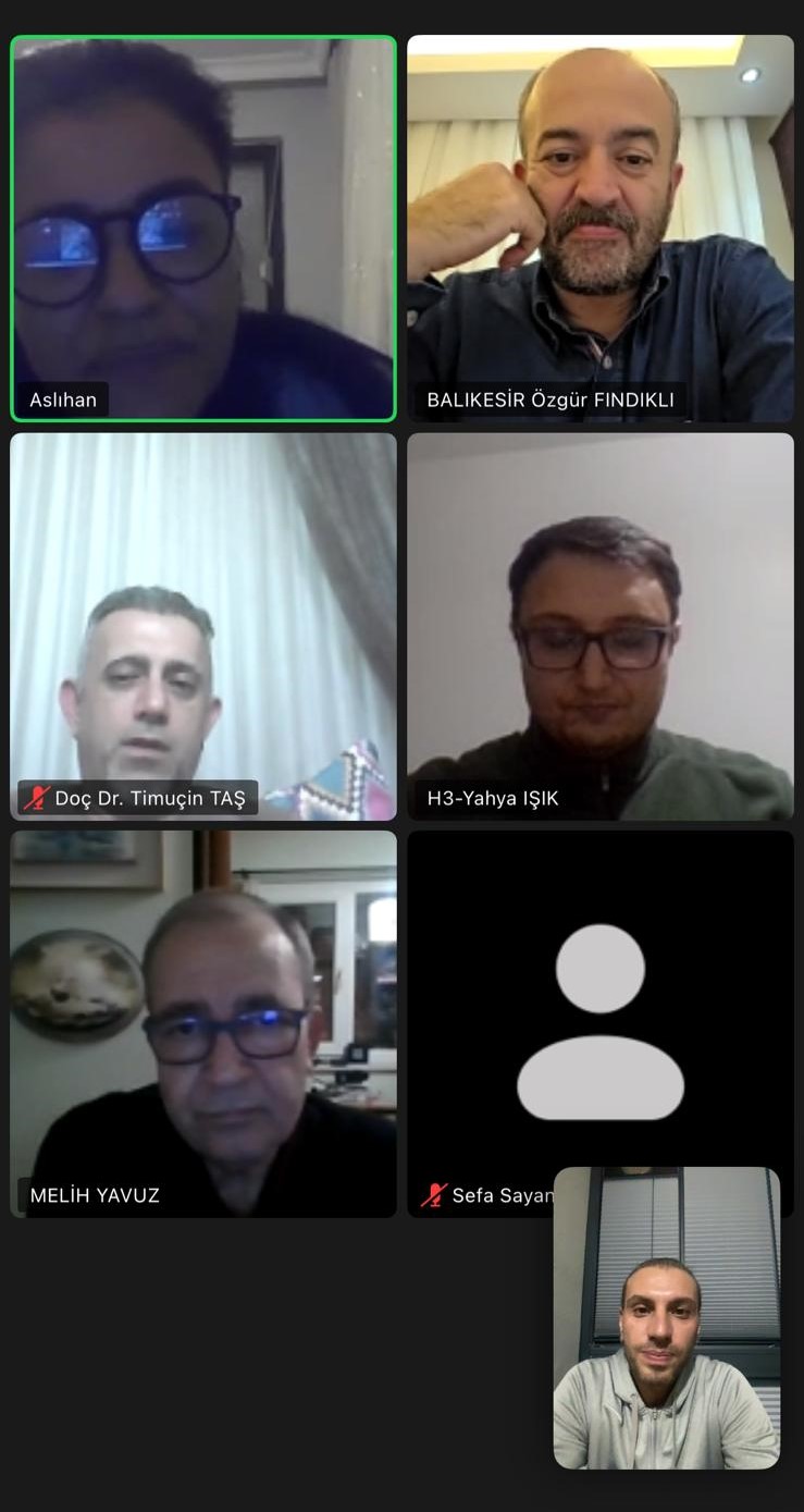 Bölümümüz Danışma Kurulu Toplantısı Bölüm Başkanı Doç.Dr Orkun BABACAN Başkanlığında Online Olarak Gerçekleştirildi.