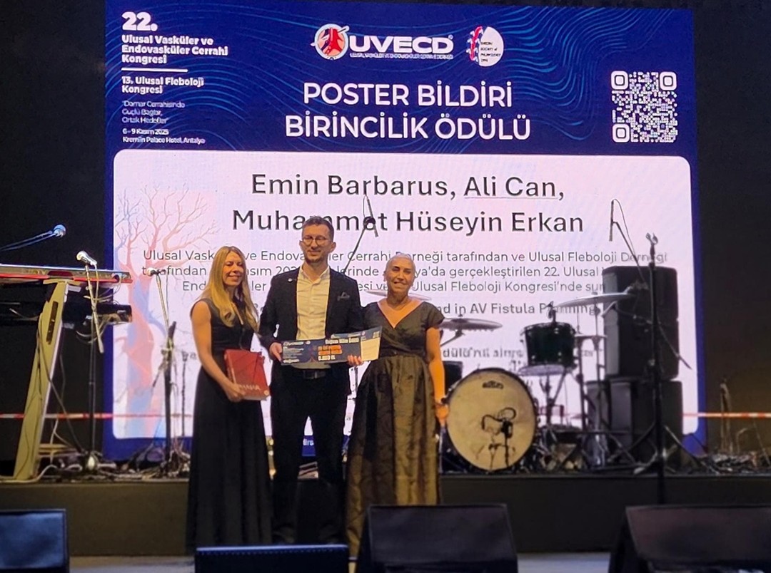 BAÜN Tıp Fakültesi Kalp ve Damar Cerrahisi Anabilim Dalı’na Ulusal Kongrede Birincilik Ödülü 2