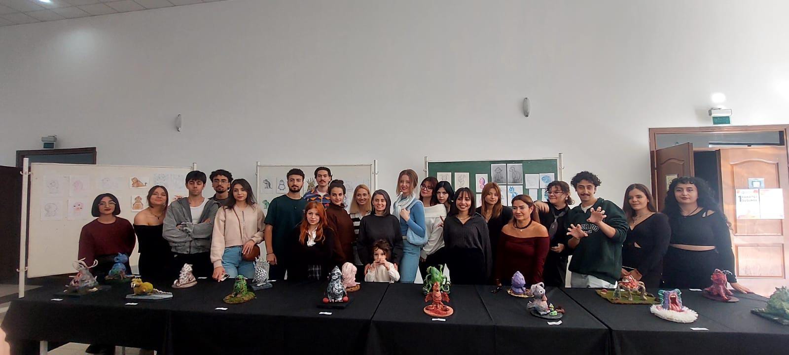 "Sevimli Canavarlar" Üç Boyutlu Sanat Atölyesi Sergisi Açıldı. 2