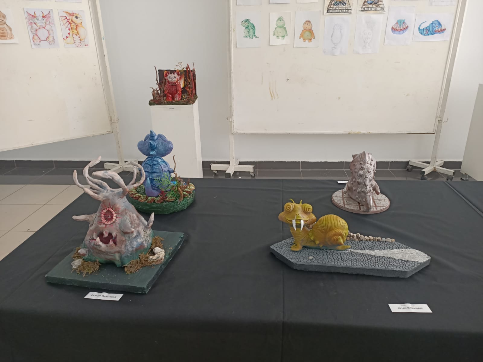 "Sevimli Canavarlar" Üç Boyutlu Sanat Atölyesi Sergisi Açıldı. 8