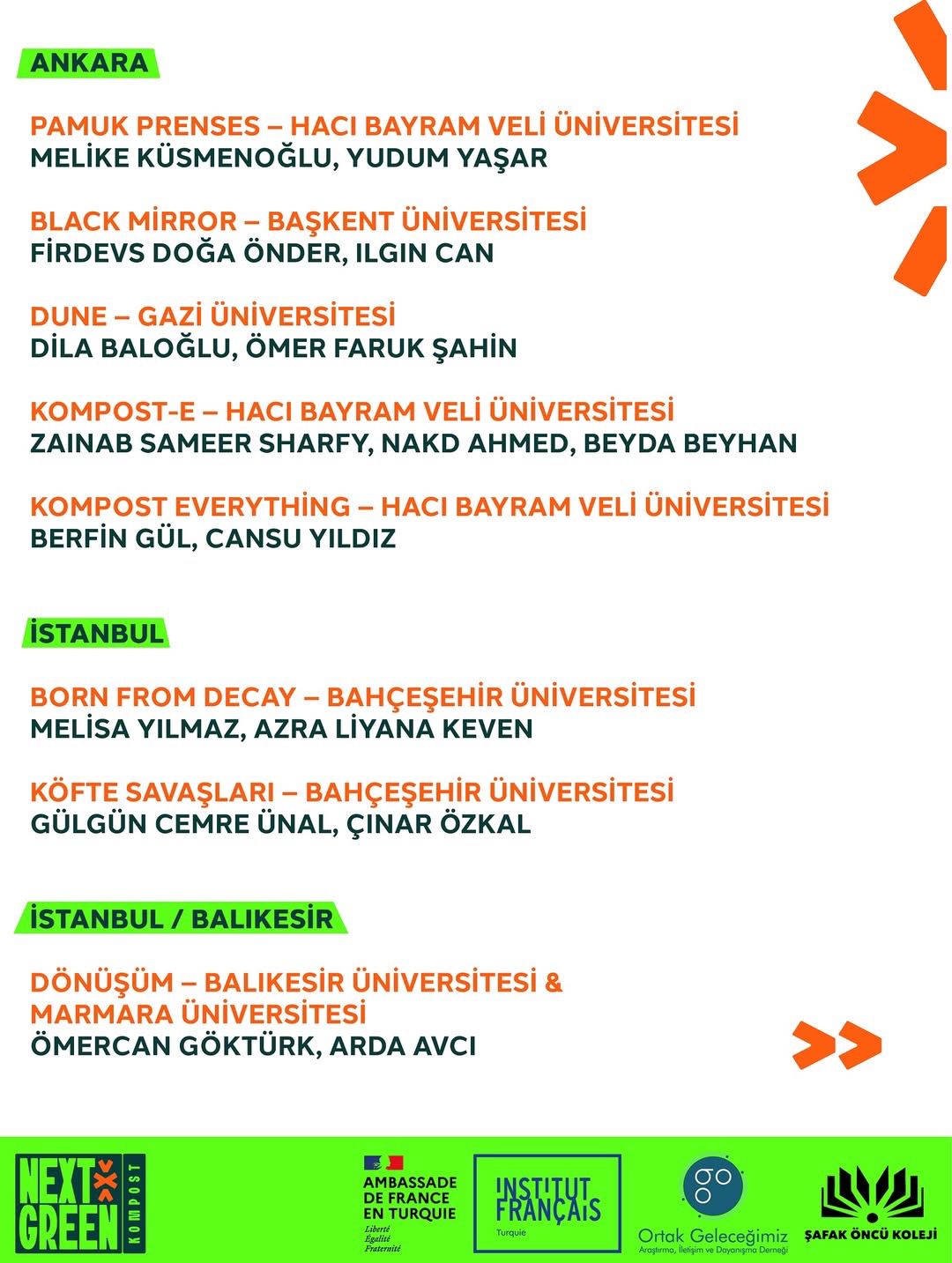 Our student Ömercan Göktürk’s work was selected for exhibition at the ‘Next To Green’ Project Design Camp and Competition 3