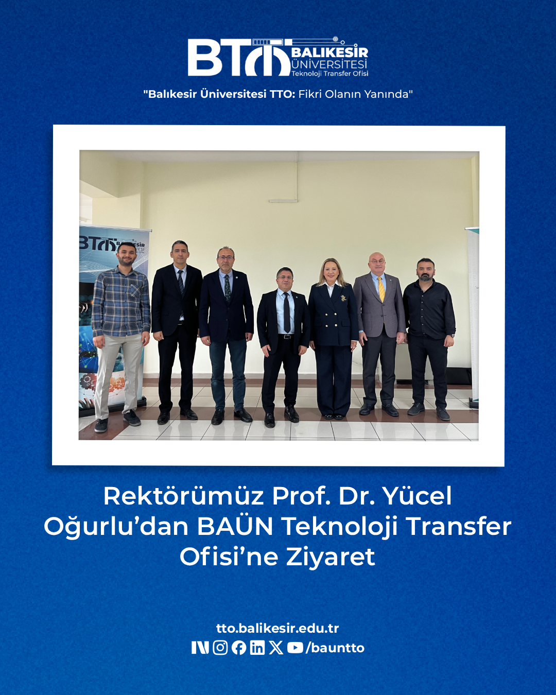 Rektörümüz Prof. Dr. Yücel Oğurlu’dan BAÜN Teknoloji Transfer Ofisi’ne Ziyaret 1
