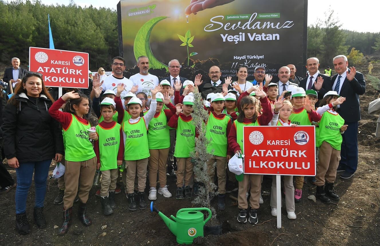 Balıkesir Üniversitesi Milli Ağaçlandırma Günü Fidan Dikim Töreninde Temsil Edildi 2