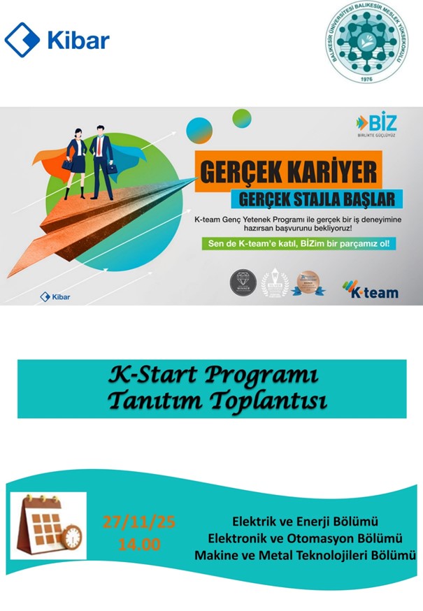 K-Start Genç Yetenek Programı Tanıtım Toplantısı Düzenlendi