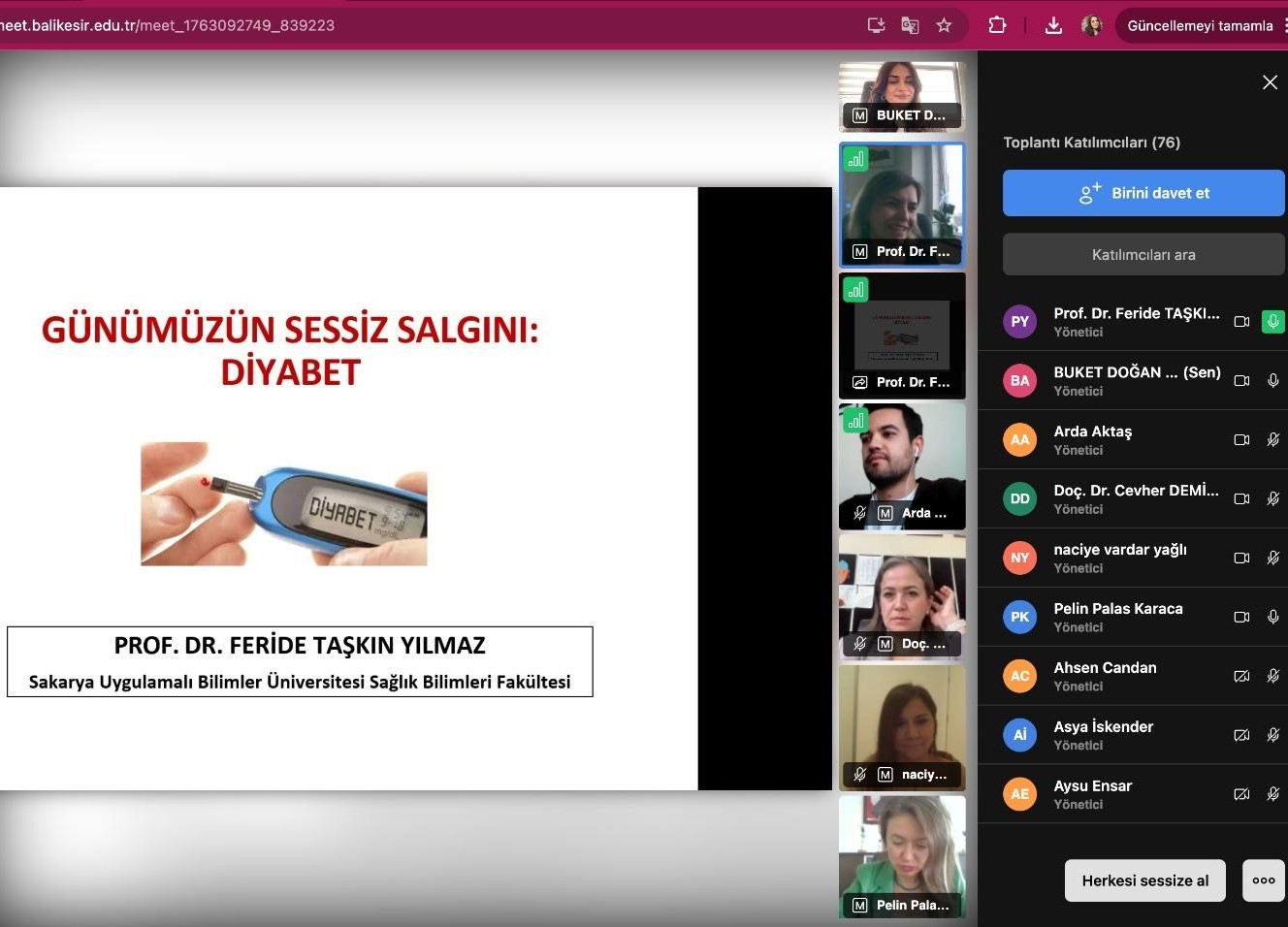 İvrindi Sağlık Hizmetleri MYO’dan Diyabet Farkındalığı Etkinlikleri 5