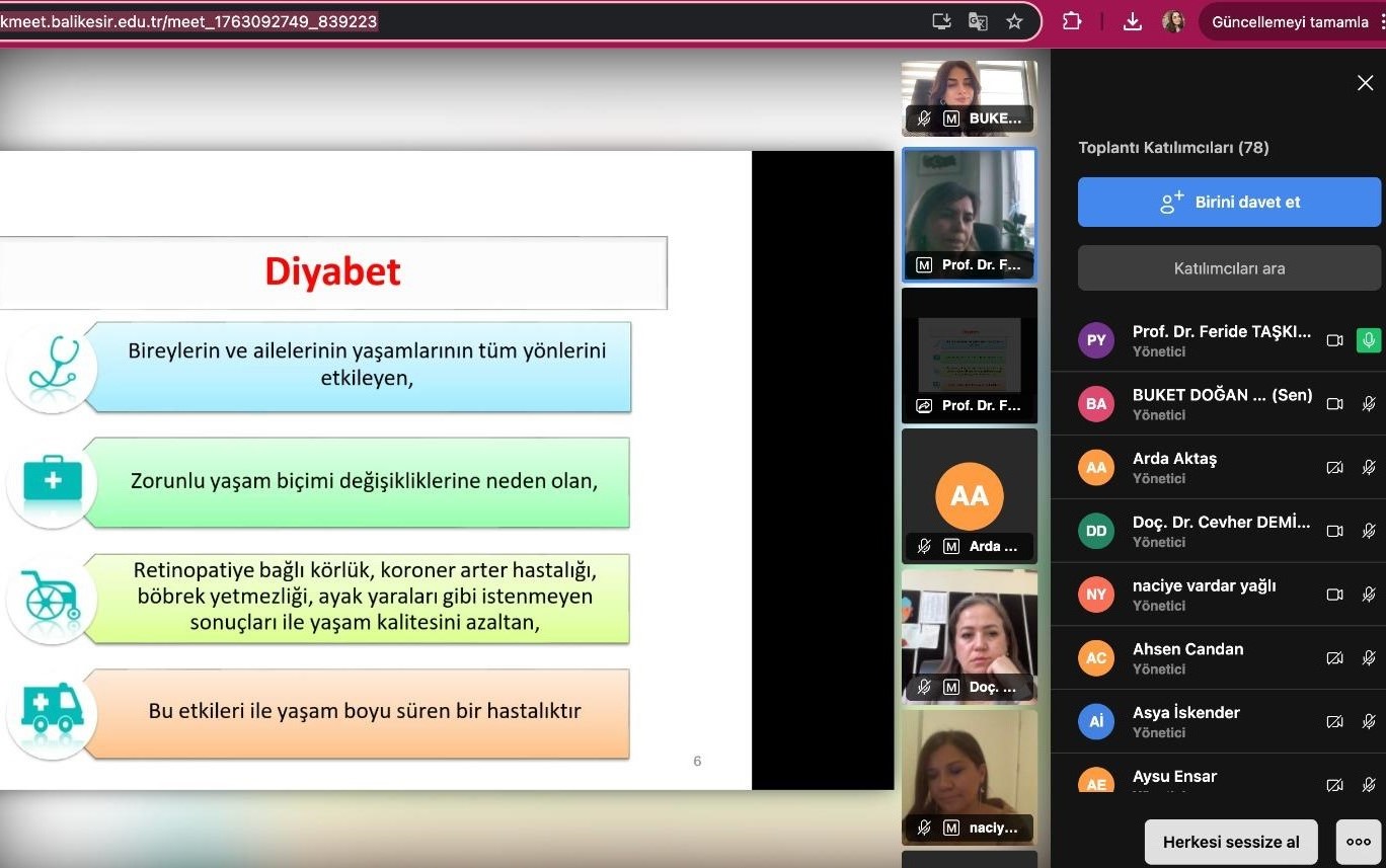 İvrindi Sağlık Hizmetleri MYO’dan Diyabet Farkındalığı Etkinlikleri 8
