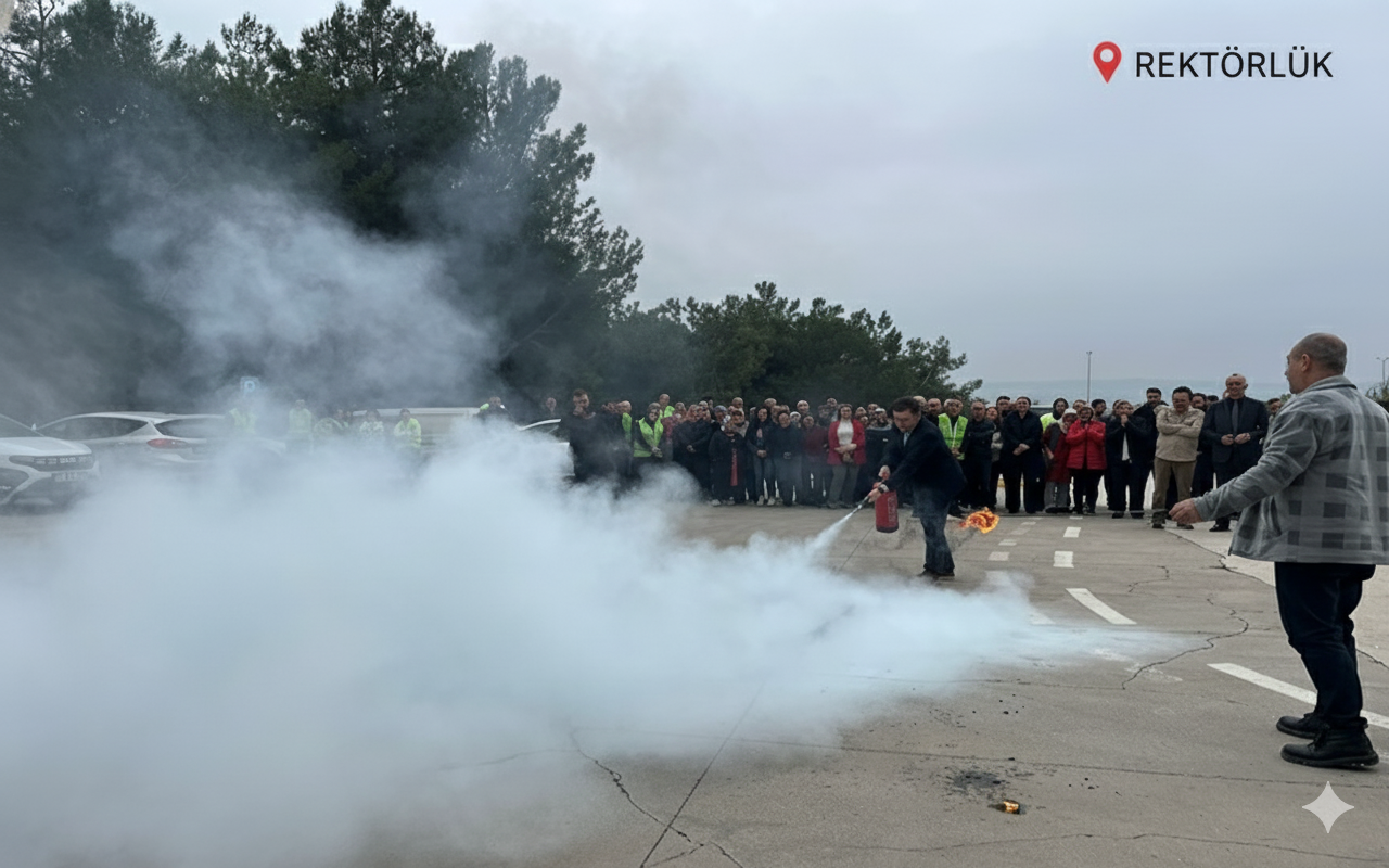 Üniversitemiz Genelinde Kapsamlı "İlk Yardım, Tahliye, Yangın ve Deprem Tatbikatları" Başarıyla Gerçekleştirildi 23