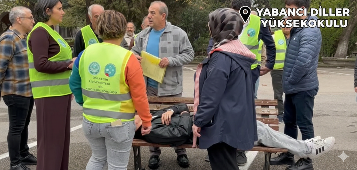 Üniversitemiz Genelinde Kapsamlı "İlk Yardım, Tahliye, Yangın ve Deprem Tatbikatları" Başarıyla Gerçekleştirildi 13