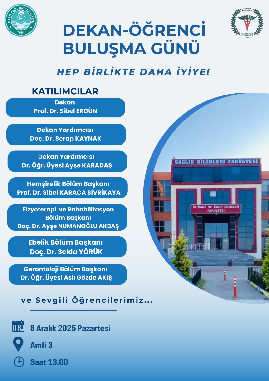 Dekan-Öğrenci Buluşma Günü