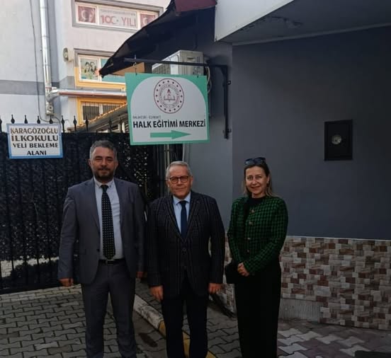 As the Management of Edremit Vocational School, we carried out a visit with the District Public Education Directorate (İlçe Halk Eğitim Müdürlüğü) regarding joint projects at our school that will contribute to the personal development of our students