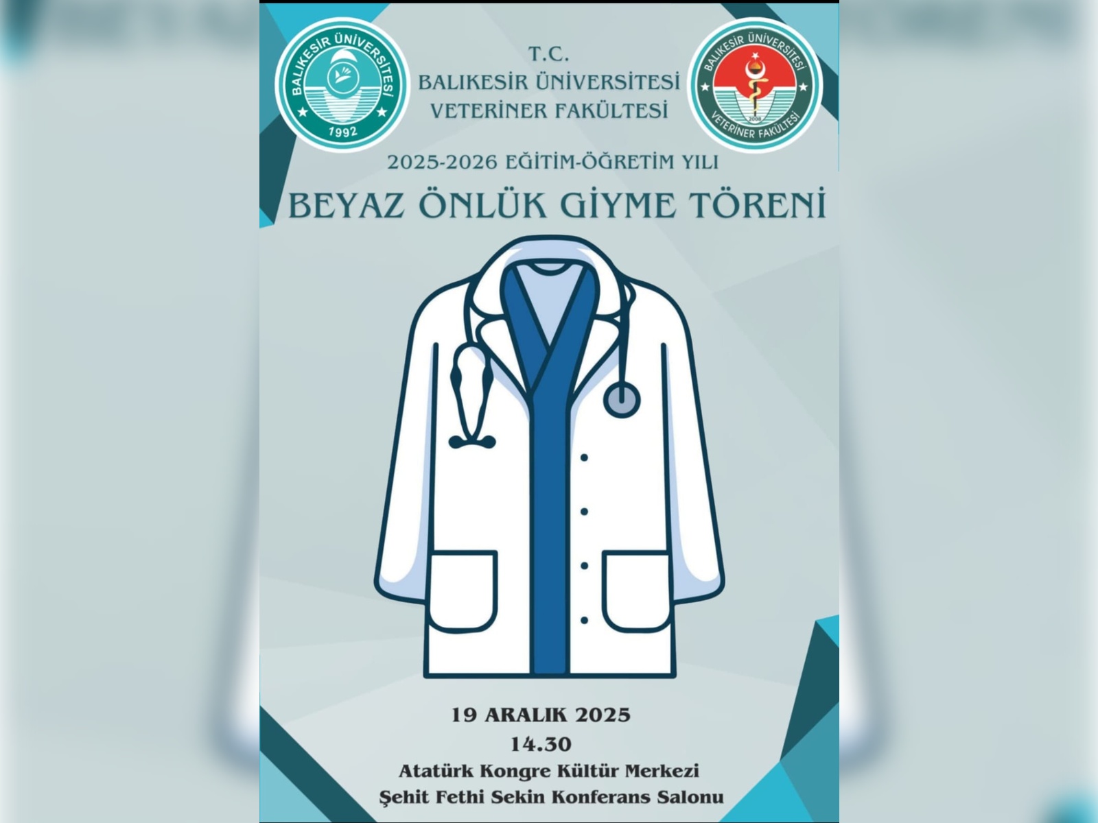 2025-2026 Academic Year Autumn Semester White Coat Ceremony