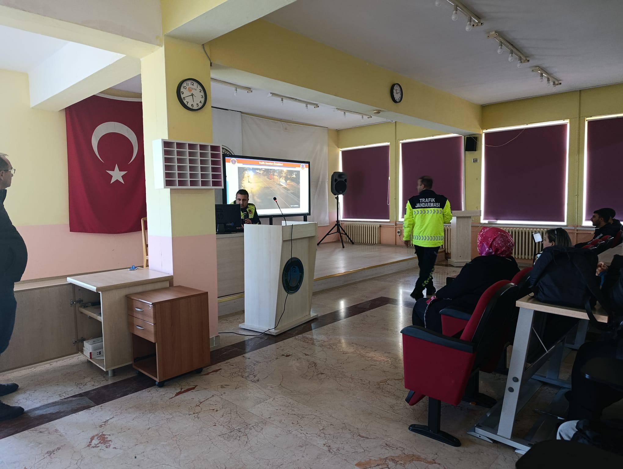 An event on the use of motorcycles and motor vehicles was organized for our school students by the Edremit District Gendarmerie Command 3