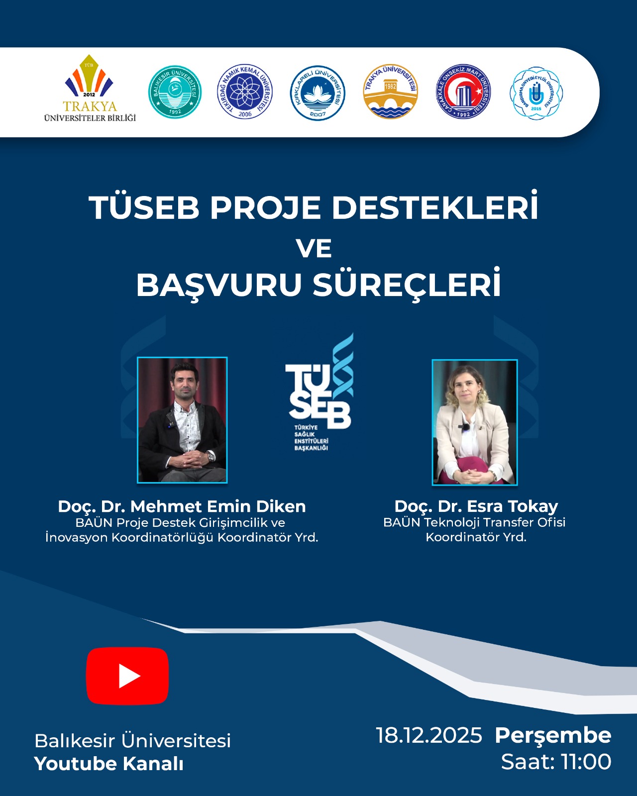 TÜSEB Proje Destekleri ve Başvuru Süreçleri Ele Alınacak 1