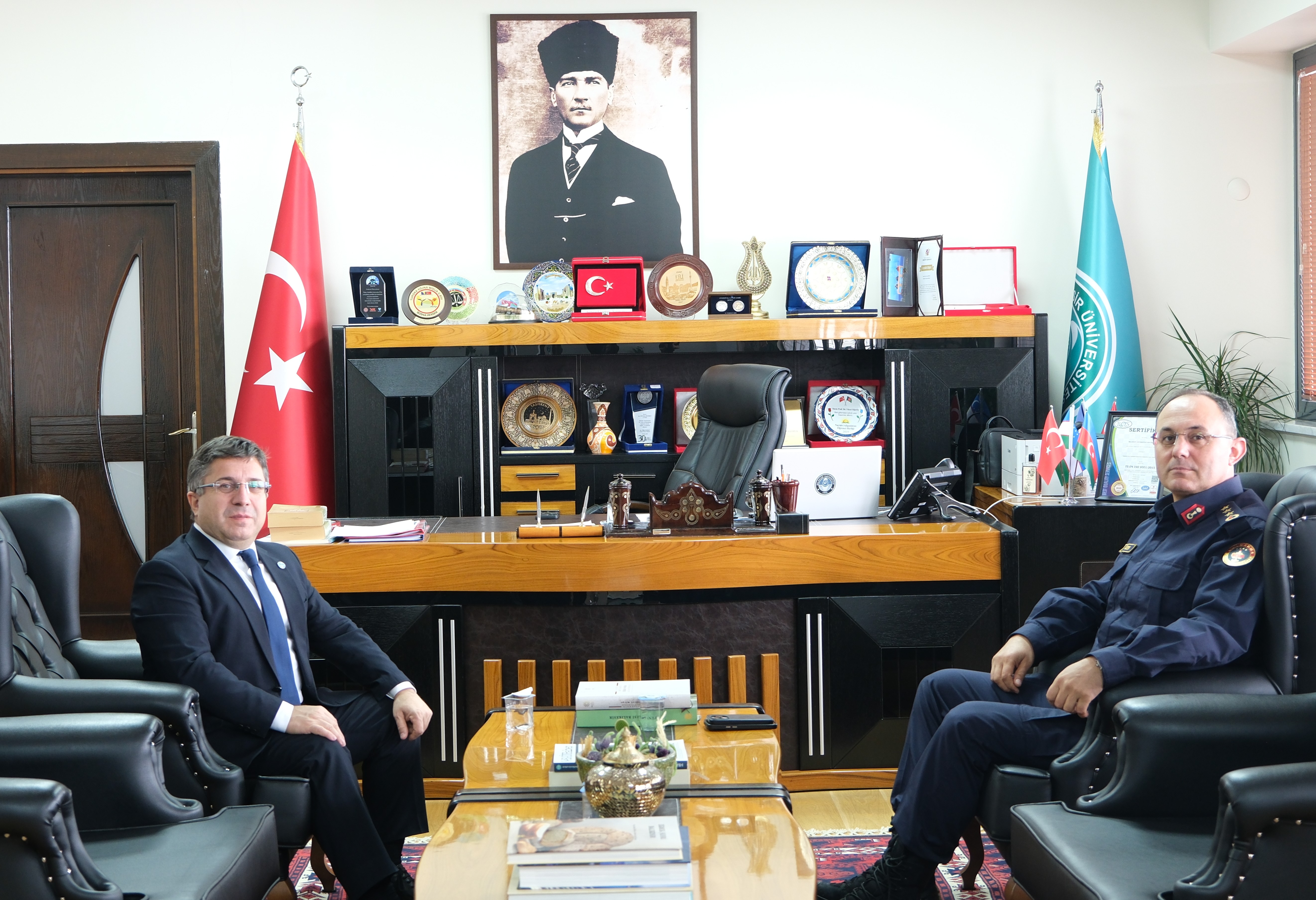 İl Jandarma Komutanı J.Kd. Alb. Murat Özer’den Rektör Oğurlu’ya Ziyaret 2