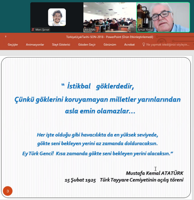 " MUSTAFA KEMAL’İN UÇAKLARI " SEMİNERİ 2