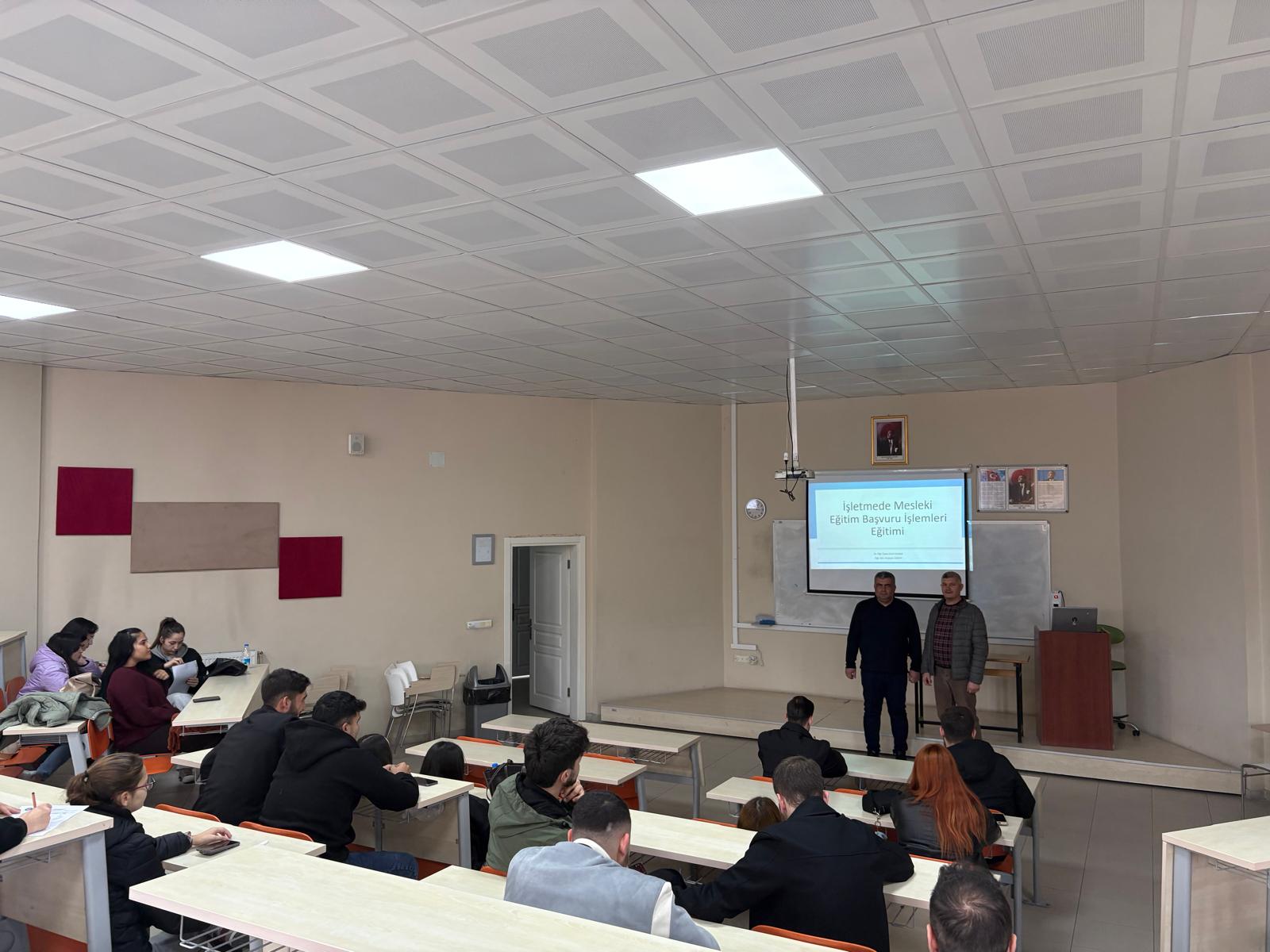 İşletmede Mesleki Eğitim Başvuru İşlemleri Eğitimi Gerçekleştirildi