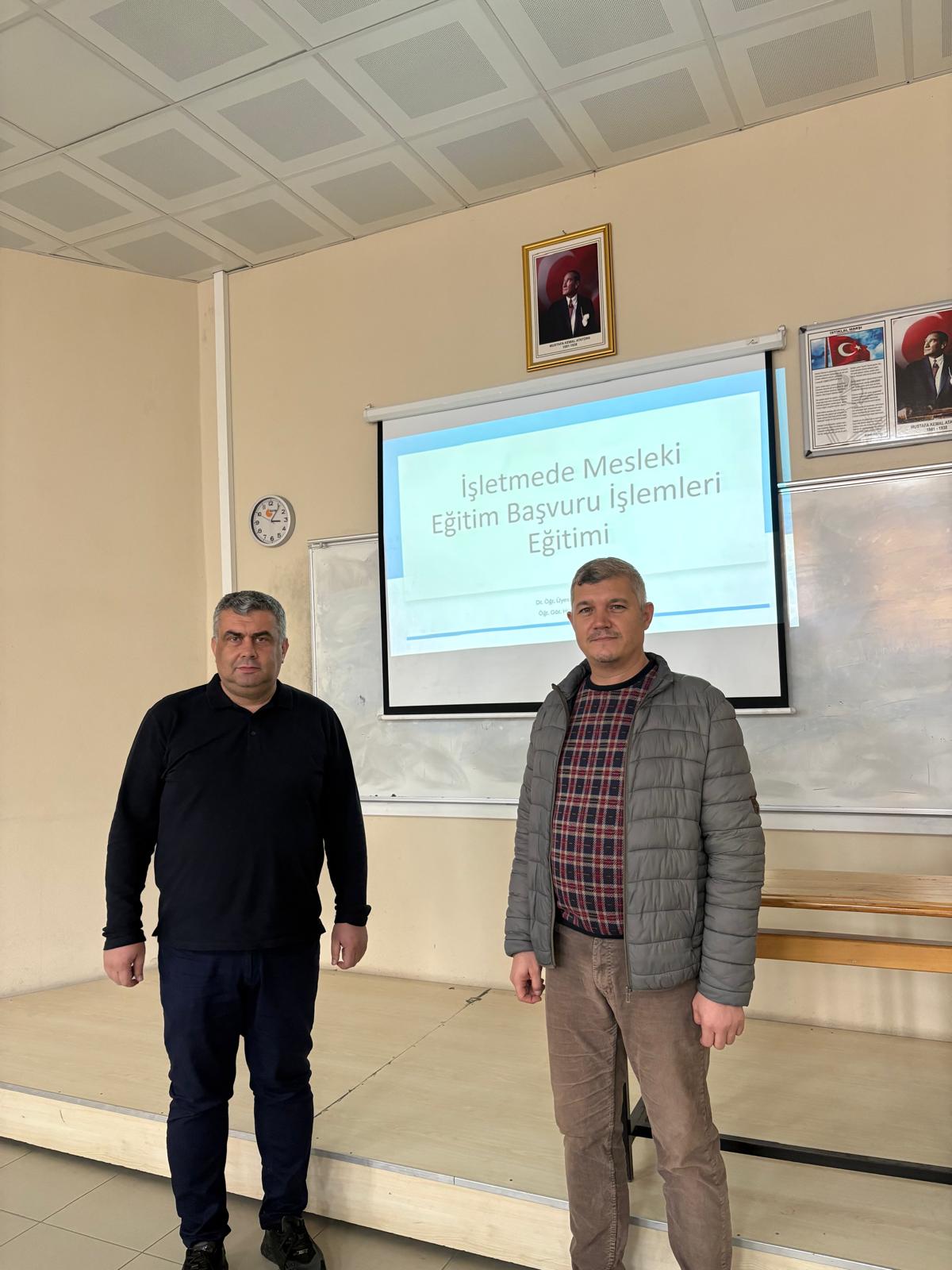 İşletmede Mesleki Eğitim Başvuru İşlemleri Eğitimi Gerçekleştirildi 2