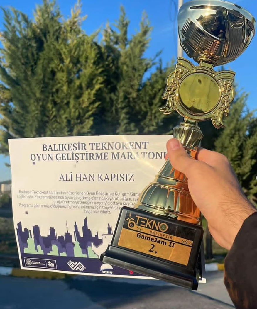 "Oyun Kampı+GameJam II' Maratonunda İkincilik Ödülü
