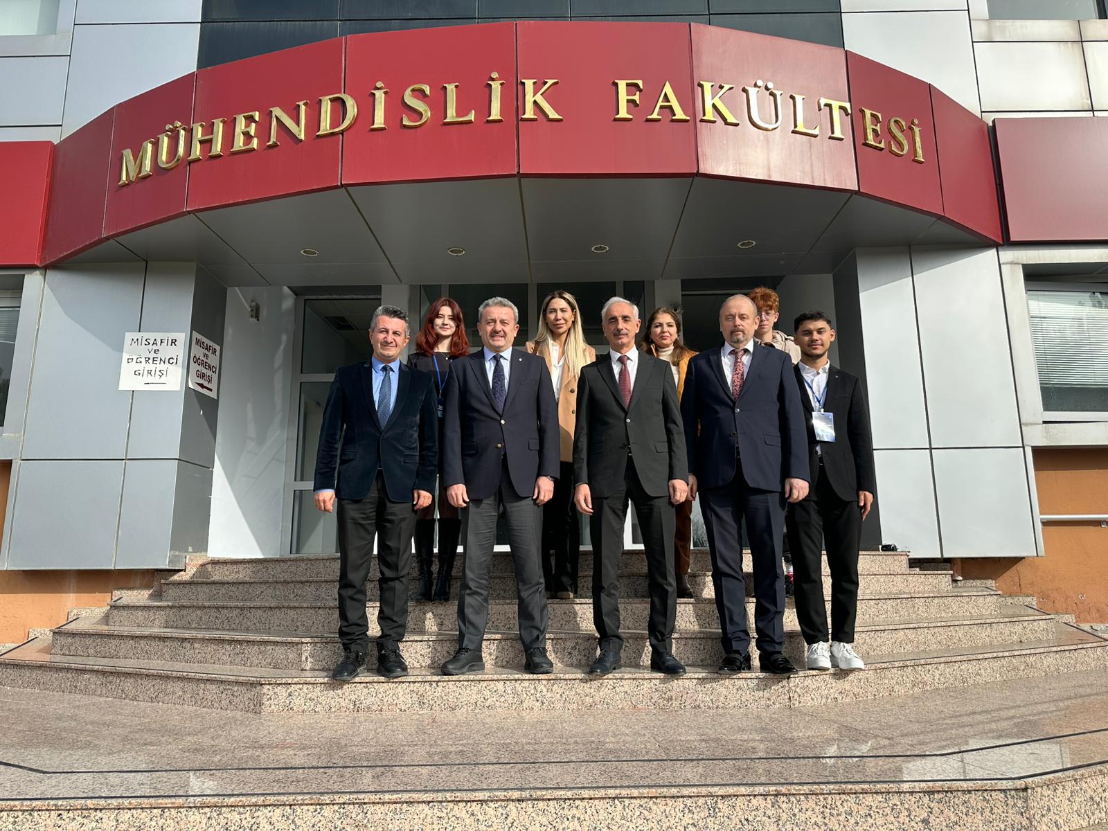 Galatasaray A.Ş. ve EGEBANT Zımpara ve Polisaj Malzemeleri San. ve Tic. A.Ş. Başkan Vekili İbrahim Hatipoğlu'nun Fakültemize Ziyareti