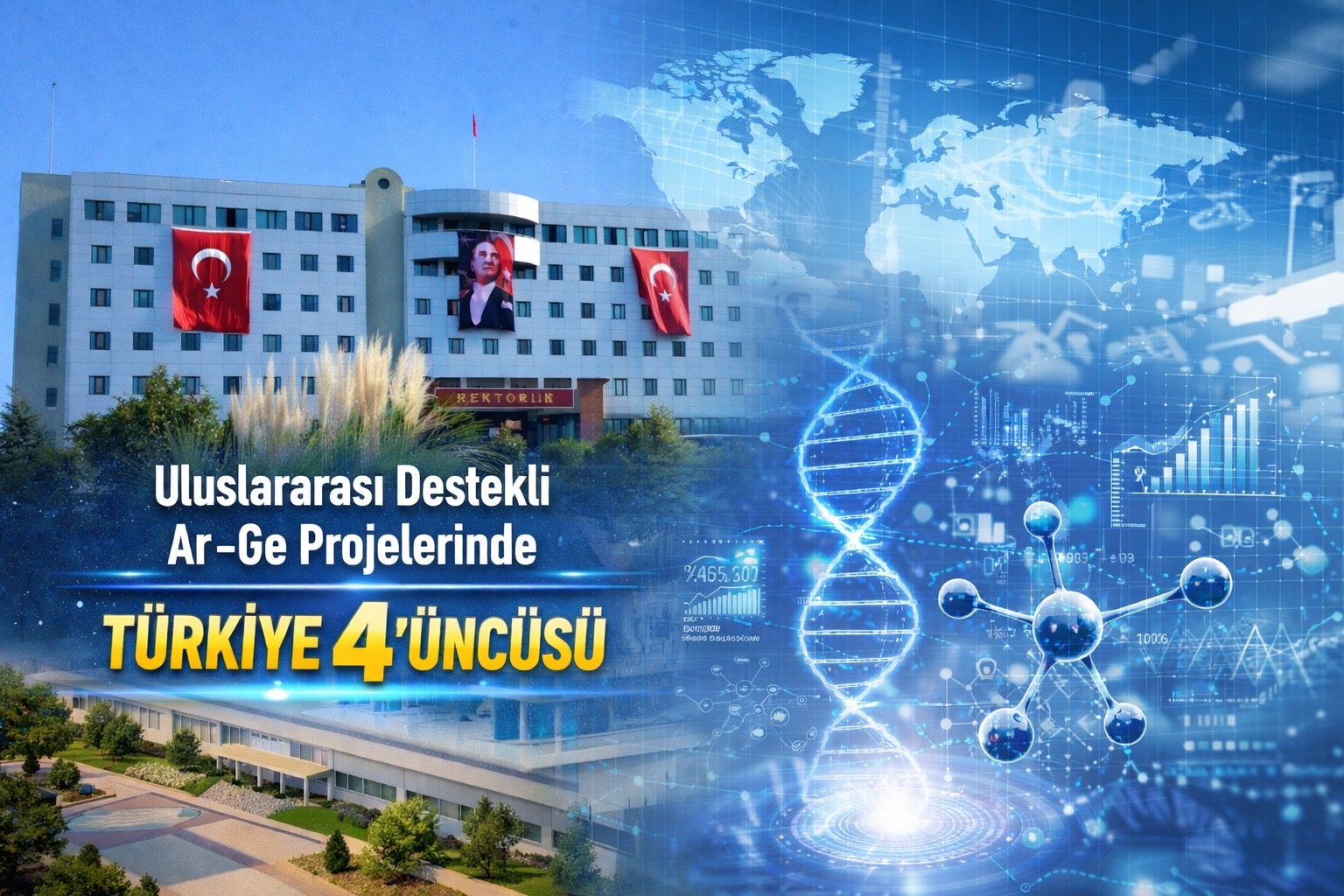 Uluslararası Ar-Ge Merkezi BAÜN: Uluslararası Destekli Ar-Ge Projelerinde Türkiye 4’üncüsü Oldu
