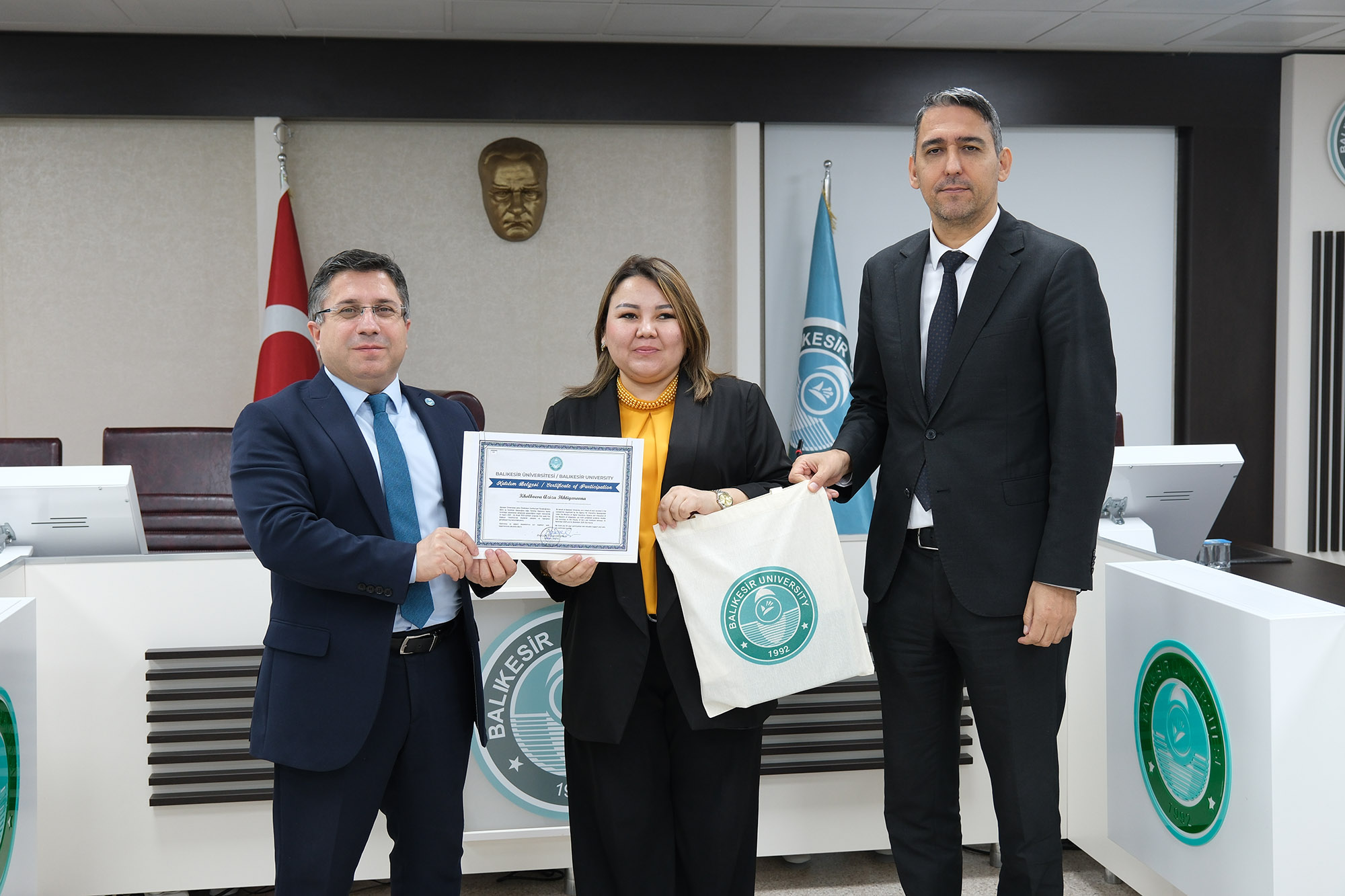 Uluslararası Akademik İş Birliğine Yeni Katkı: Özbekistan’ın En Başarılı Araştırmacıları BAÜN’den Sertifikalarını Aldı 3