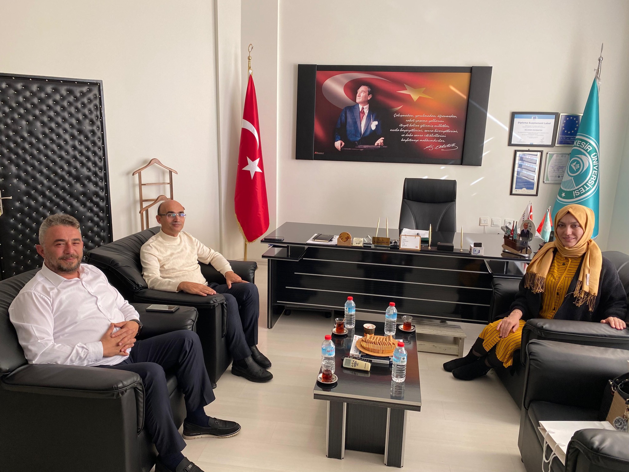 Ms. Jale GÜRBÜZ, Director of Edremit Student Loans and Dormitories Institution (KYK), visited our Vocational School Directorate