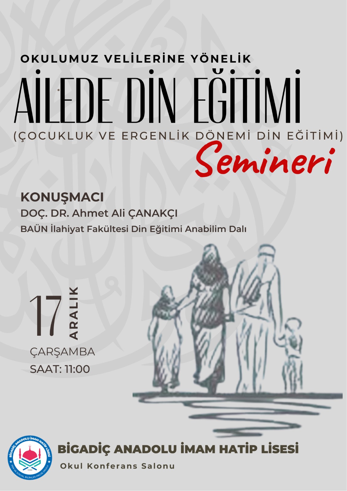 Fakültemizden Kurumlararası İş Birliği Çerçevesinde Aile Seminerlerine Destek 4