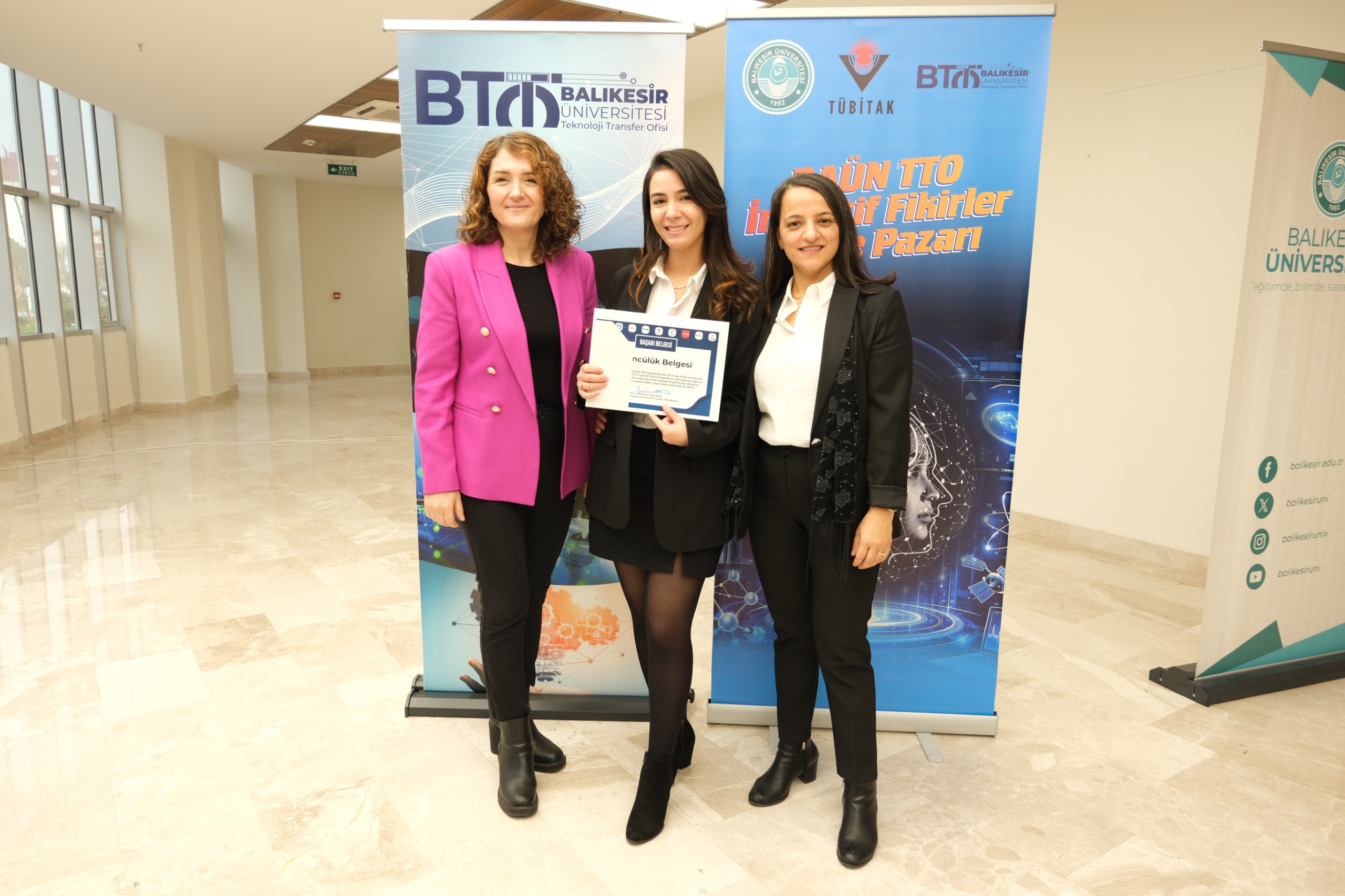 BAÜN TTO II. İnovatif Fikirler Proje Pazarında Üçüncülük Başarısı