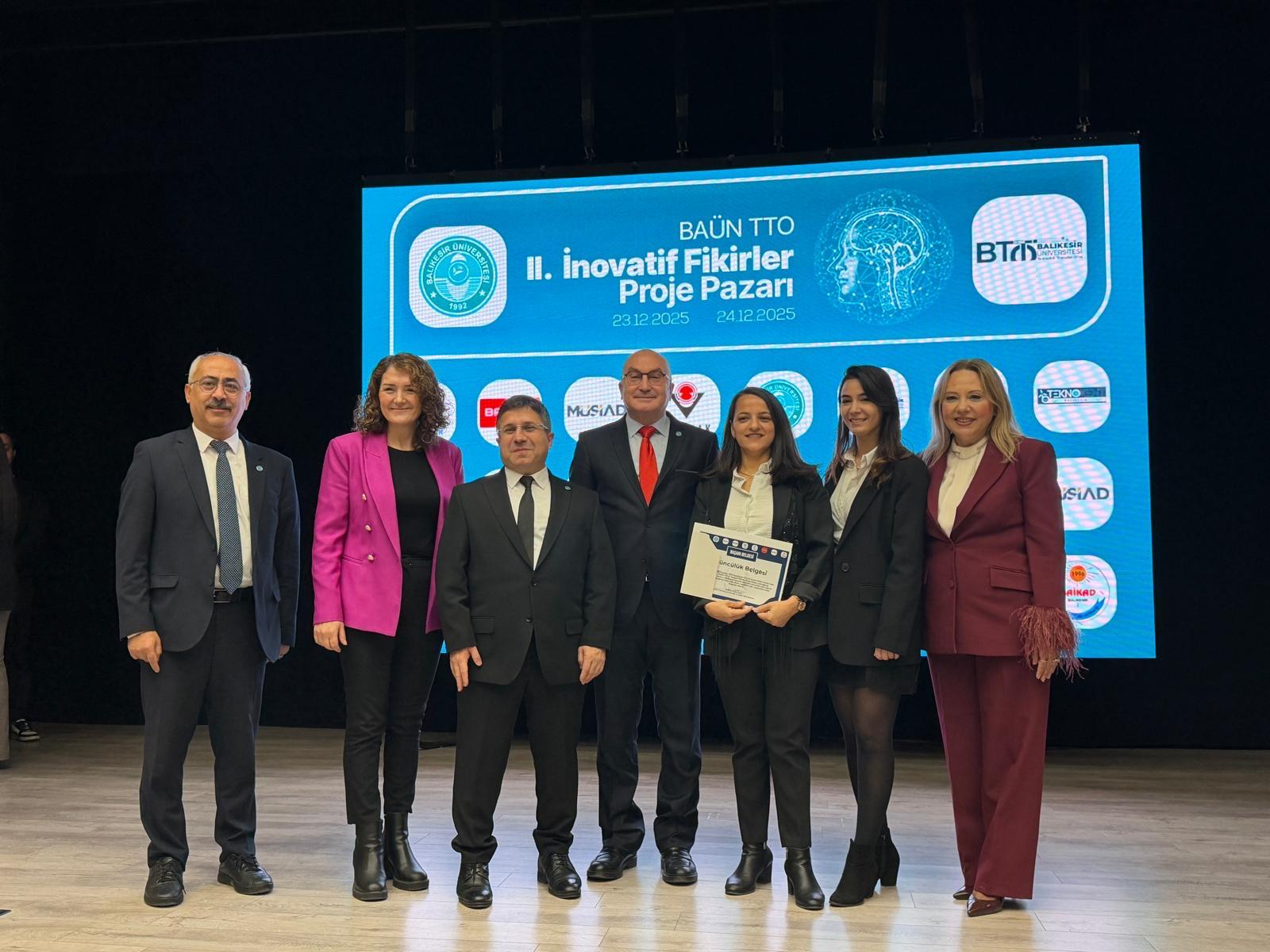 BAÜN TTO II. İnovatif Fikirler Proje Pazarında Üçüncülük Başarısı 2