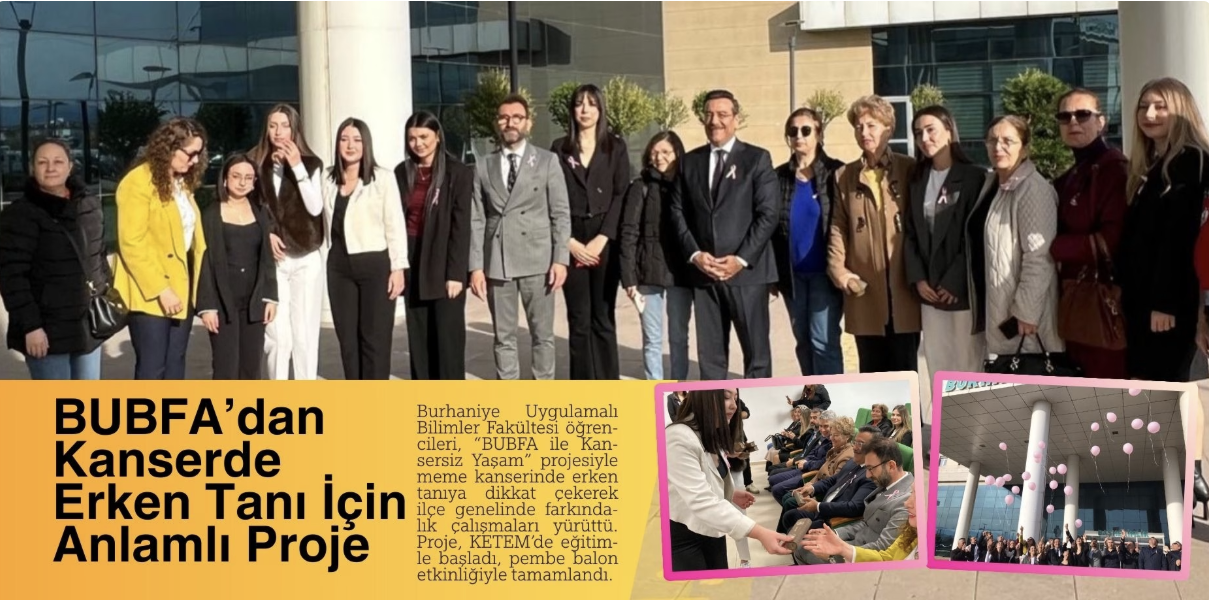 BUBFA dan Kanserde Erken Tanı İçin Anlamlı Proje 