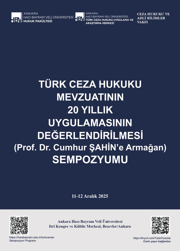 Symposium on the Evaluation of 20 Years of Application of Turkish Criminal Law Legislation