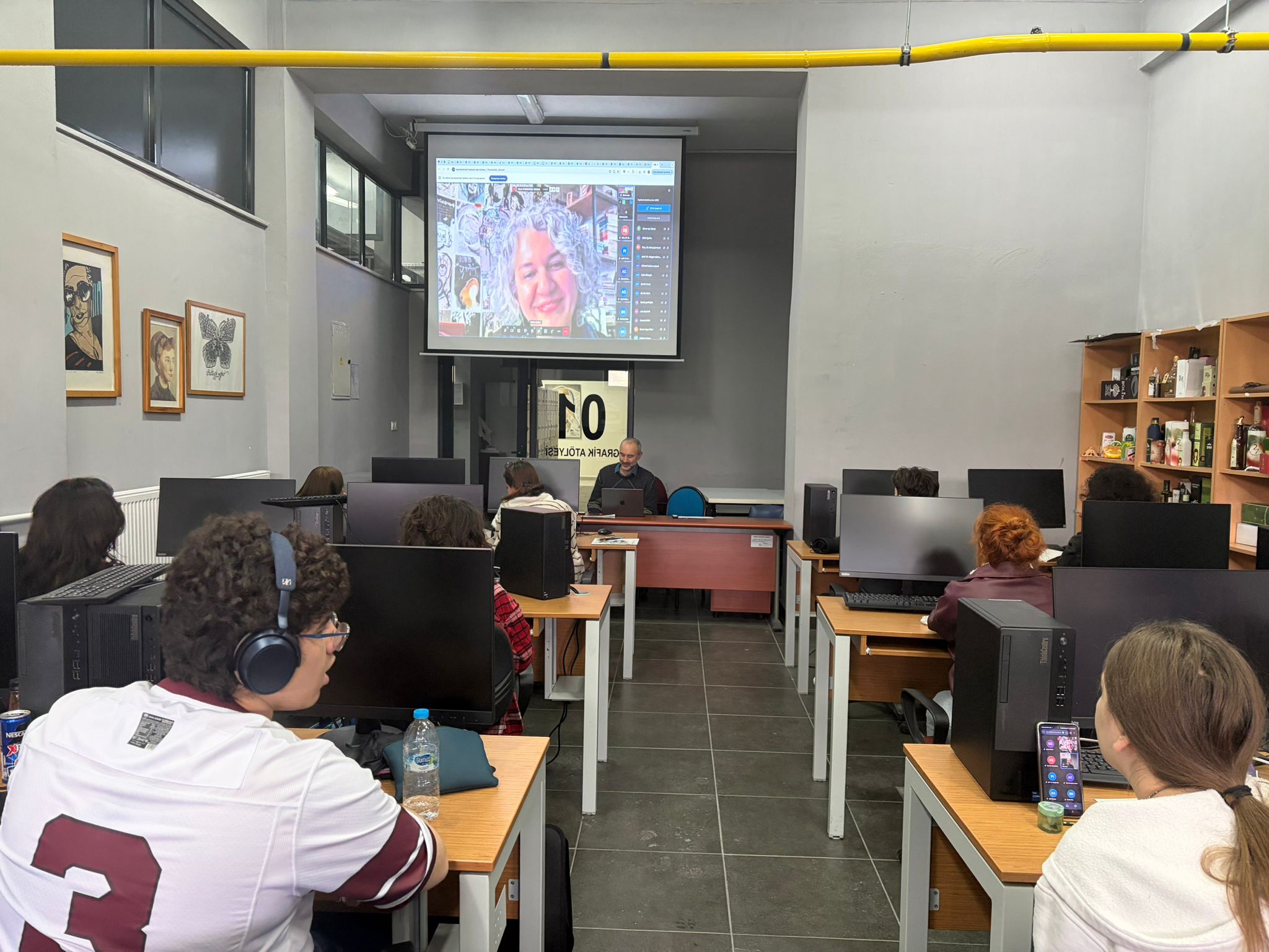 For the Design Talks seminar series, Assoc. Prof. Dr. Dilek Çulha from the Graphic Design Department of Yalova University presented her talk titled "The Poetics of Visuals: From Concrete Poetry to Experimental Typography" online.