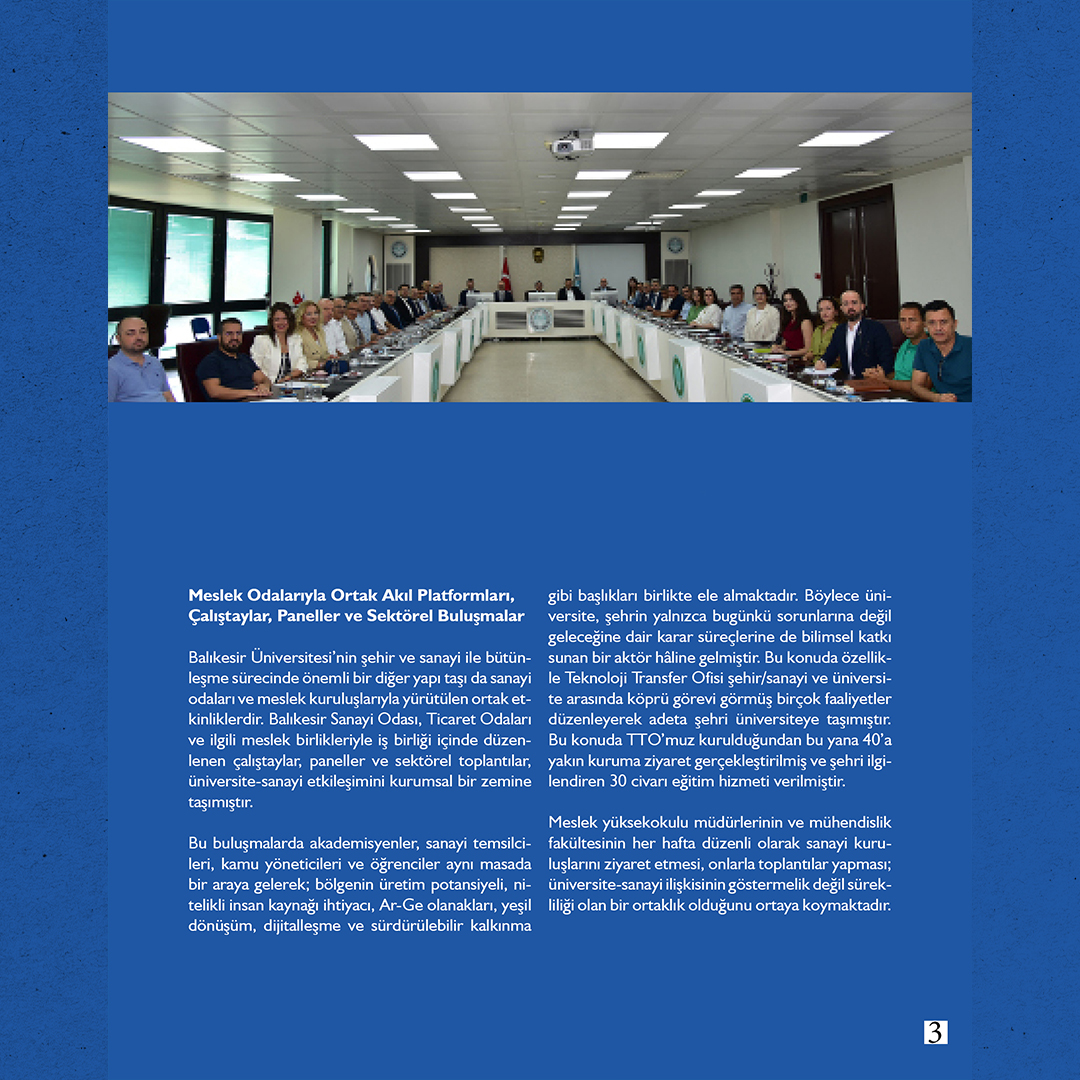 Akademisyenlerimizden; “Şehirle Bütünleşen Üniversite” Prof. Dr. Fatih Satıl /Balıkesir Üniversitesi Rektör Yardımcısı 4