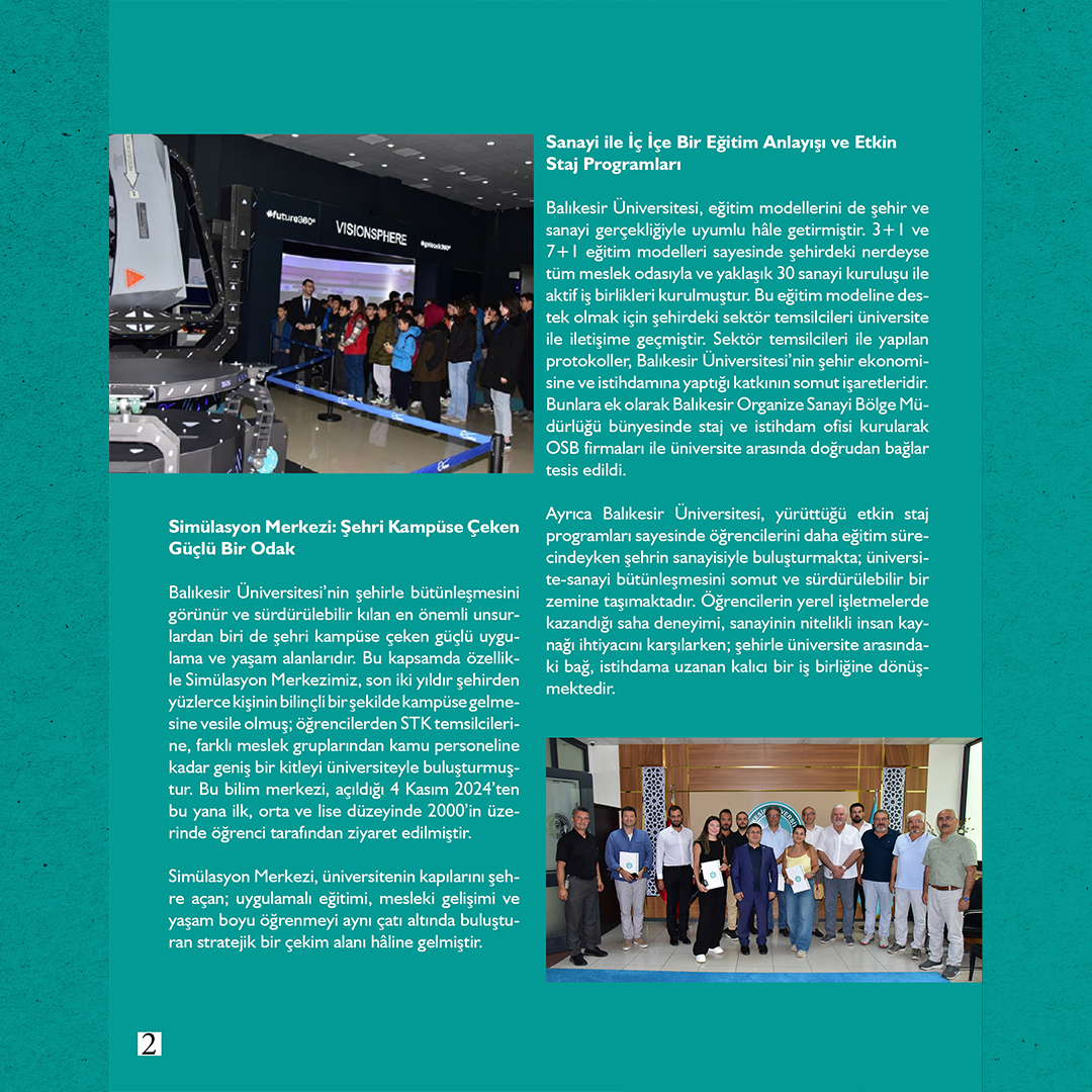 Akademisyenlerimizden; “Şehirle Bütünleşen Üniversite” Prof. Dr. Fatih Satıl /Balıkesir Üniversitesi Rektör Yardımcısı 3