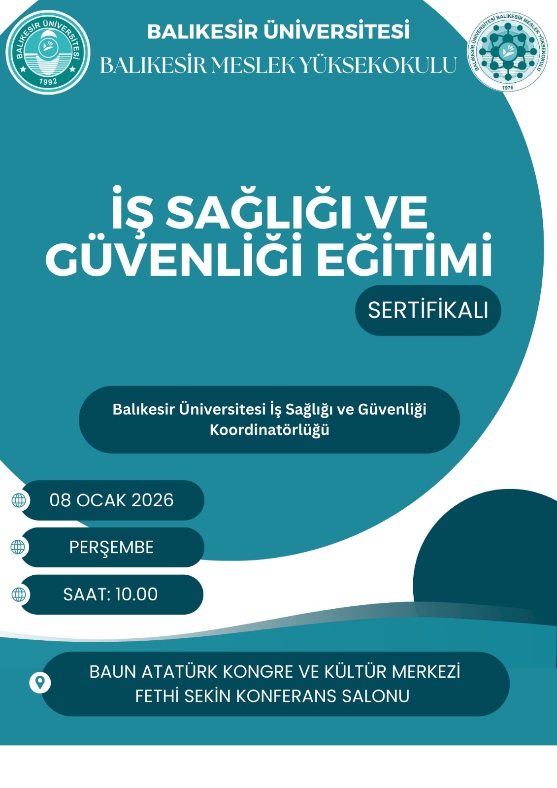 İŞ SAĞLIĞI VE GÜVENLİĞİ EĞİTİMİ
