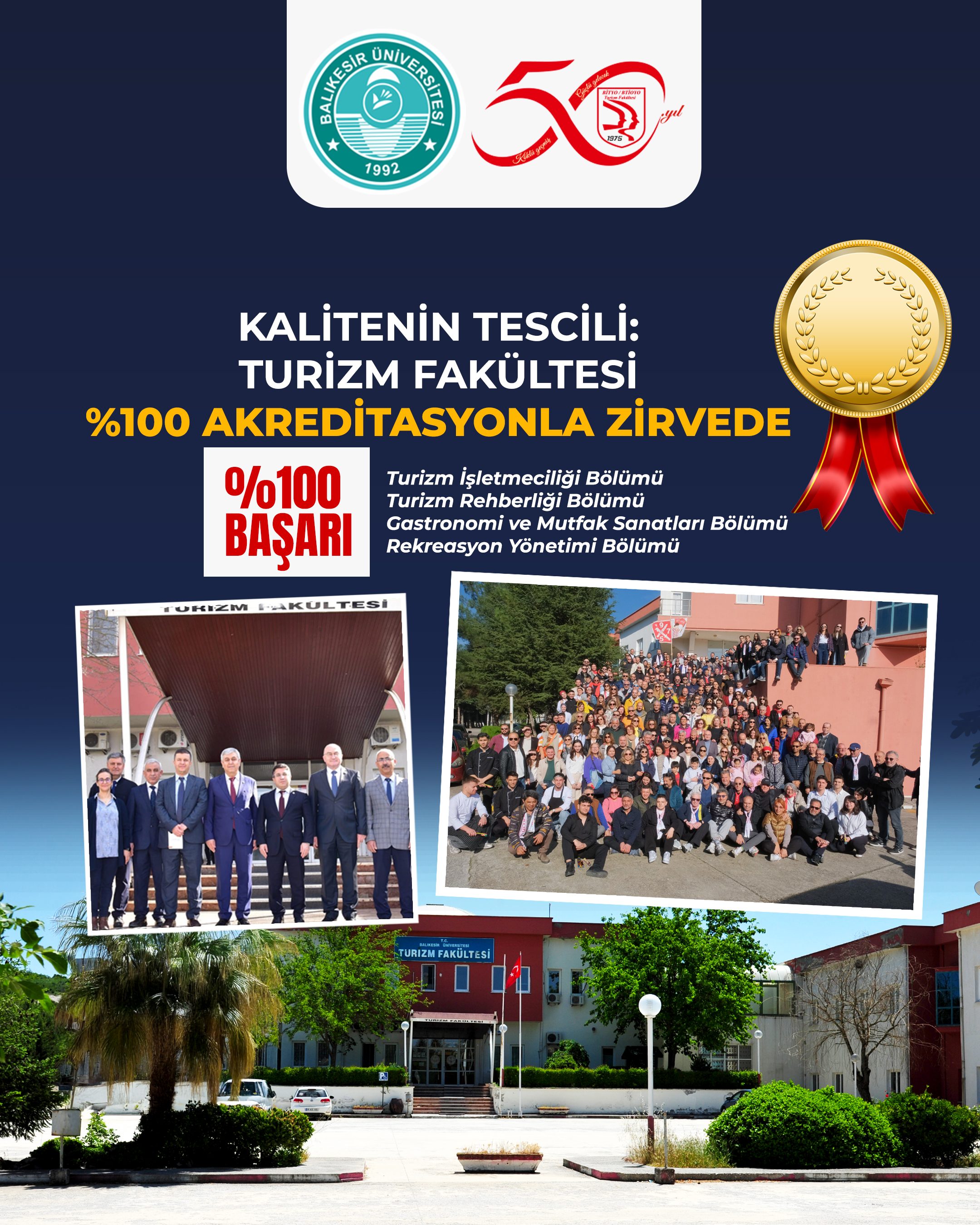 Kalitenin Tescili: BAÜN Turizm Fakültesi %100 Akreditasyonla Zirvede