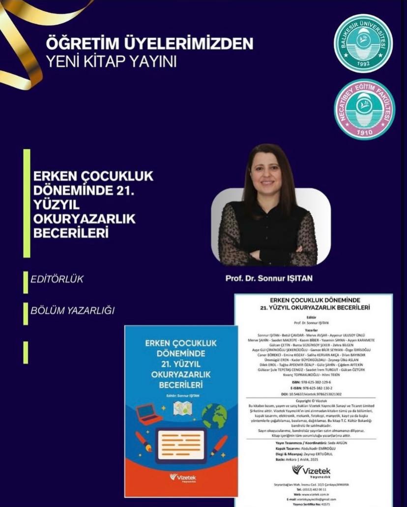 Öğretim Üyelerimizden Yeni Kitap Yayını  1