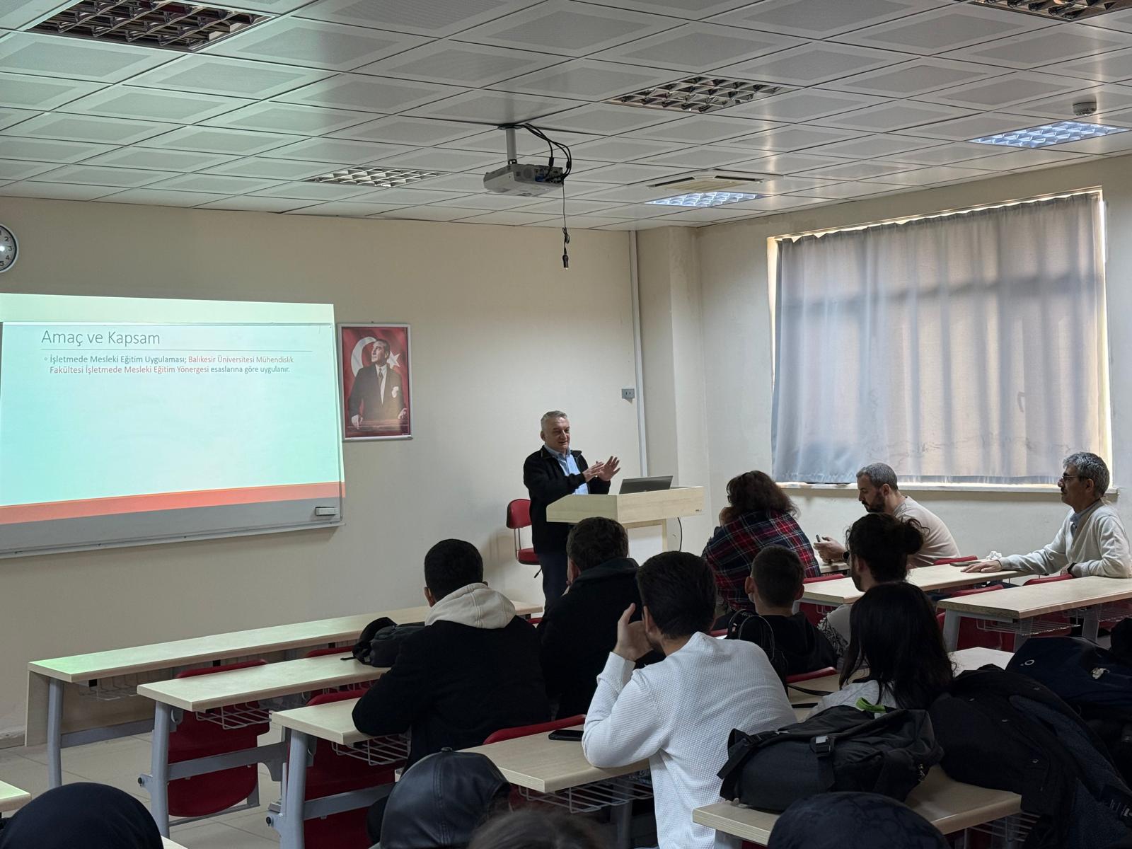 İşletmede Mesleki Eğitim Bilgilendirme Sunumu Gerçekleştirildi