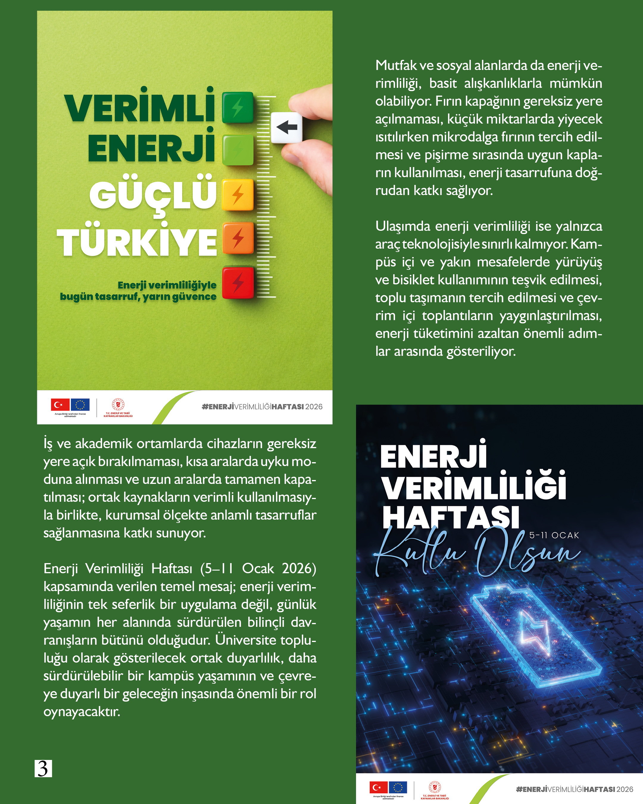 Akademisyenlerimizden 5-11 Ocak 2026 Enerji Verimliliği Haftası: Evde, Kampüste ve Yolda Daha Etkin Enerji Kullanımı 4