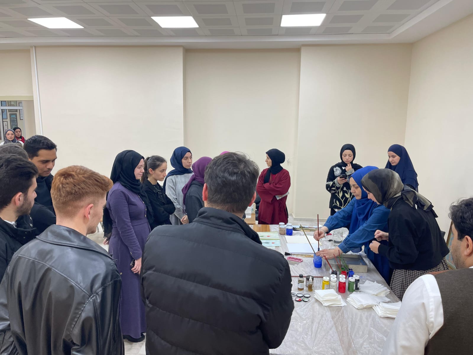Ebru Atölyesine (Workshop) Büyük İlgi 7