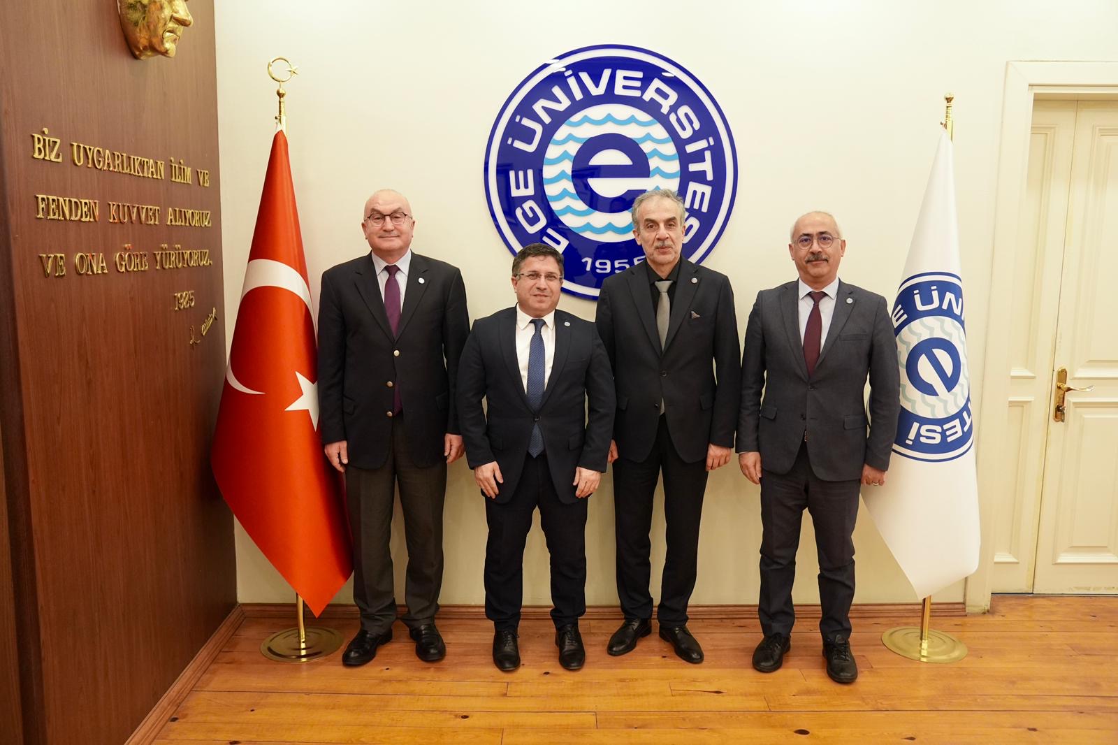 Rektör Oğurlu'dan Ege Üniversitesi Rektörü Prof. Dr. Musa Alcı'ya Hayırlı Olsun Ziyareti 3