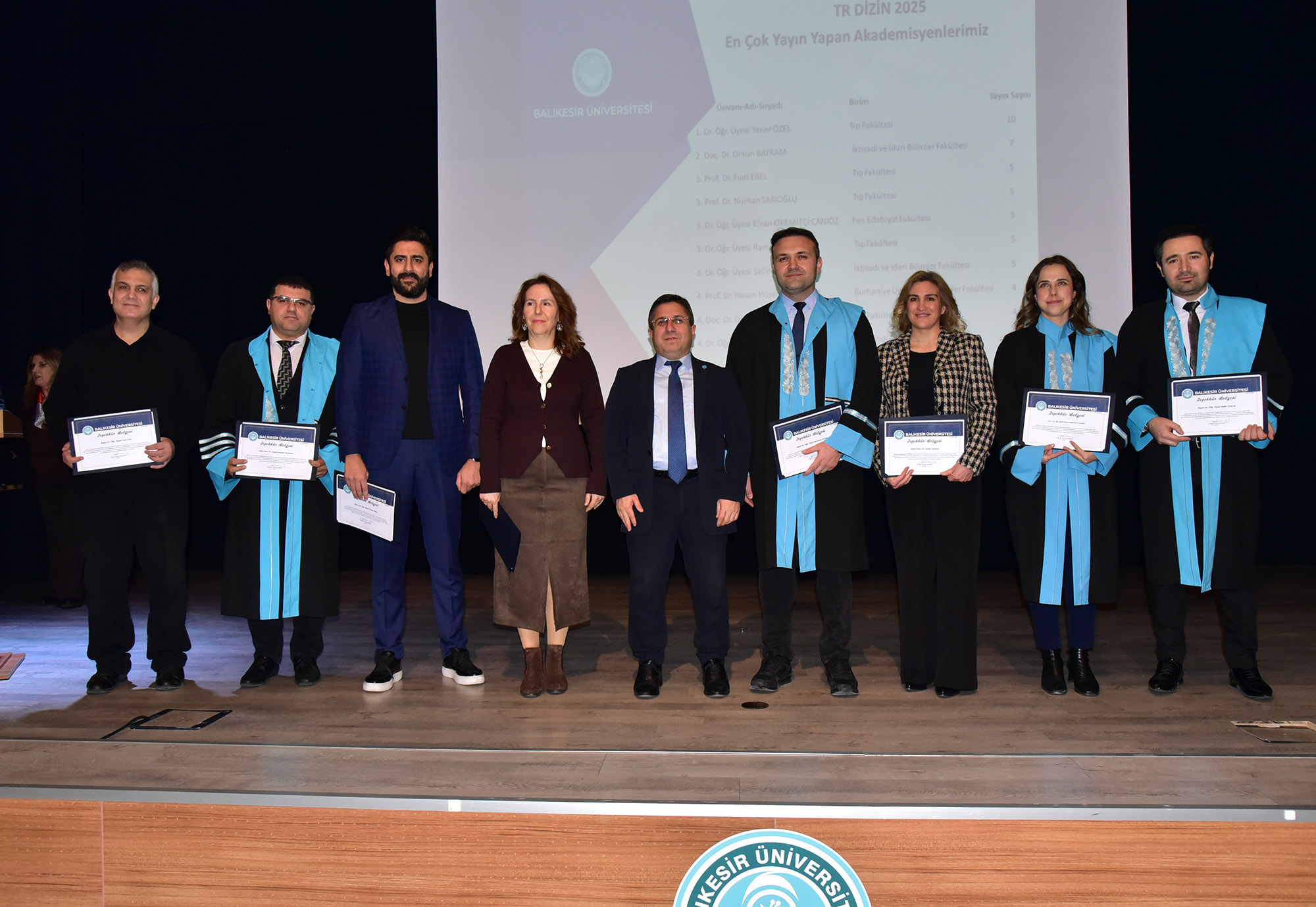 Bilimde Yükselen BAÜN’de Bir İlk Daha: Akademisyenlere Performans Belgeleri Törenle Verildi 13