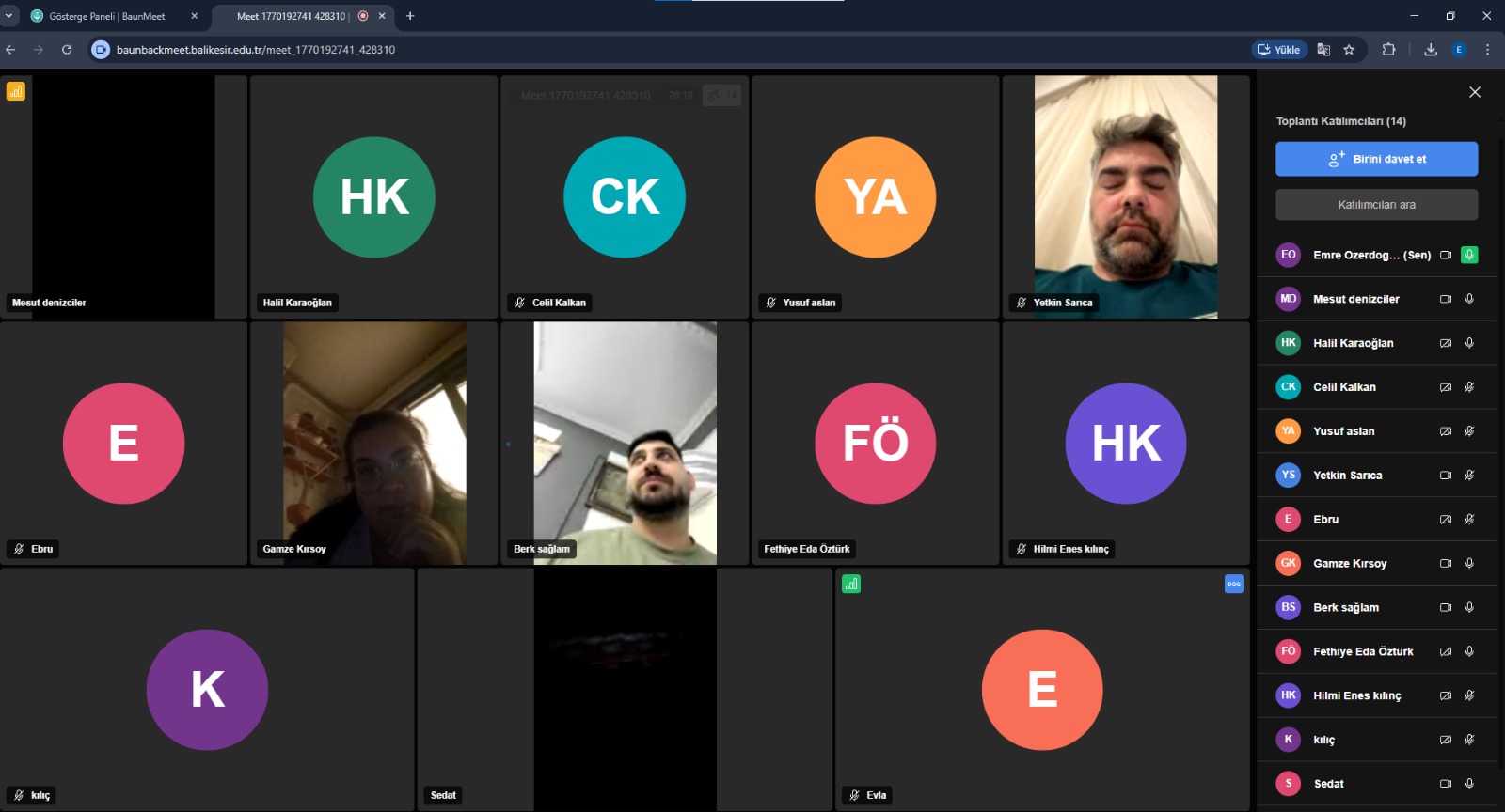 The Construction Technology Program Alumni Meeting was successfully held online via the BAUNMEET platform on 09.02.2026 at 19:30 2