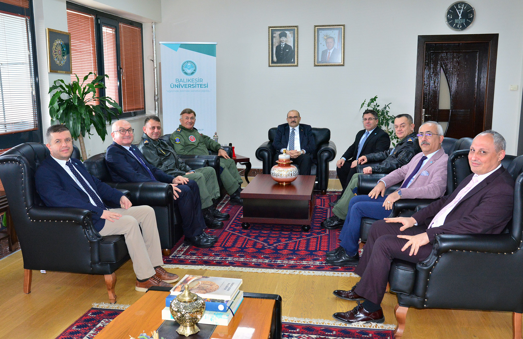 Vali Ustaoğlu ve Korgeneral Kadıoğlu’ndan BAÜN Rektörü Prof. Dr. Yücel Oğurlu’ya Ziyaret 2