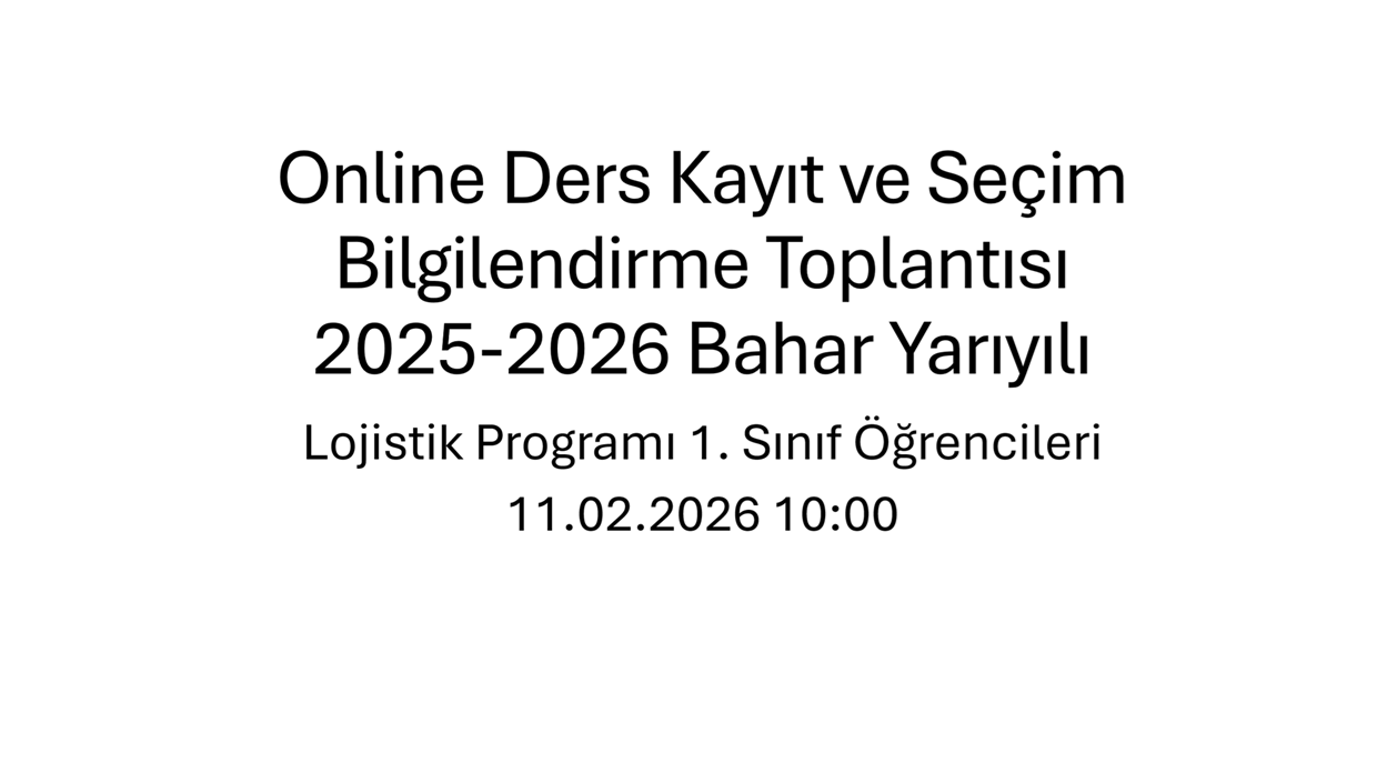Ders Kayıt Süreçleri ve Ders Seçimi Toplantısı Gerçekleştirildi 1