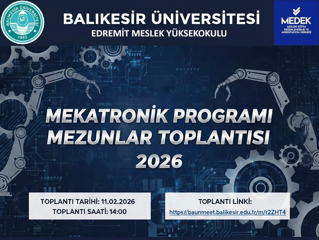 The Mechatronics Program Alumni Meeting was held online via the BAUNMEET platform on 11.02.2026 at 14:00 2